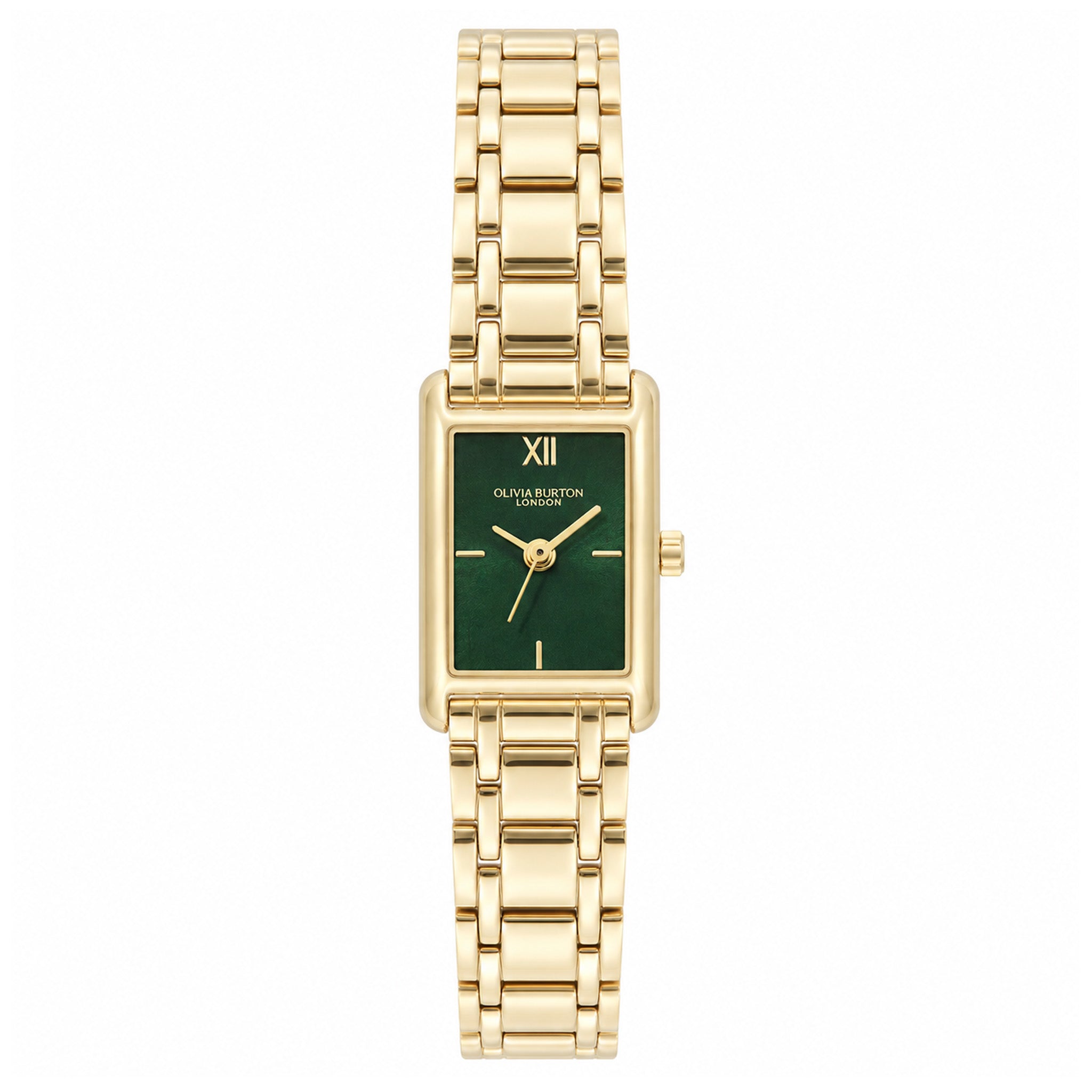 Olivia Burton Gold Steel Forest Green Dial Women's Watch - 24000436