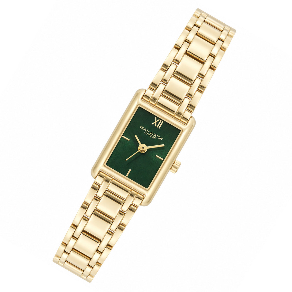 Olivia Burton Gold Steel Forest Green Dial Women's Watch - 24000436