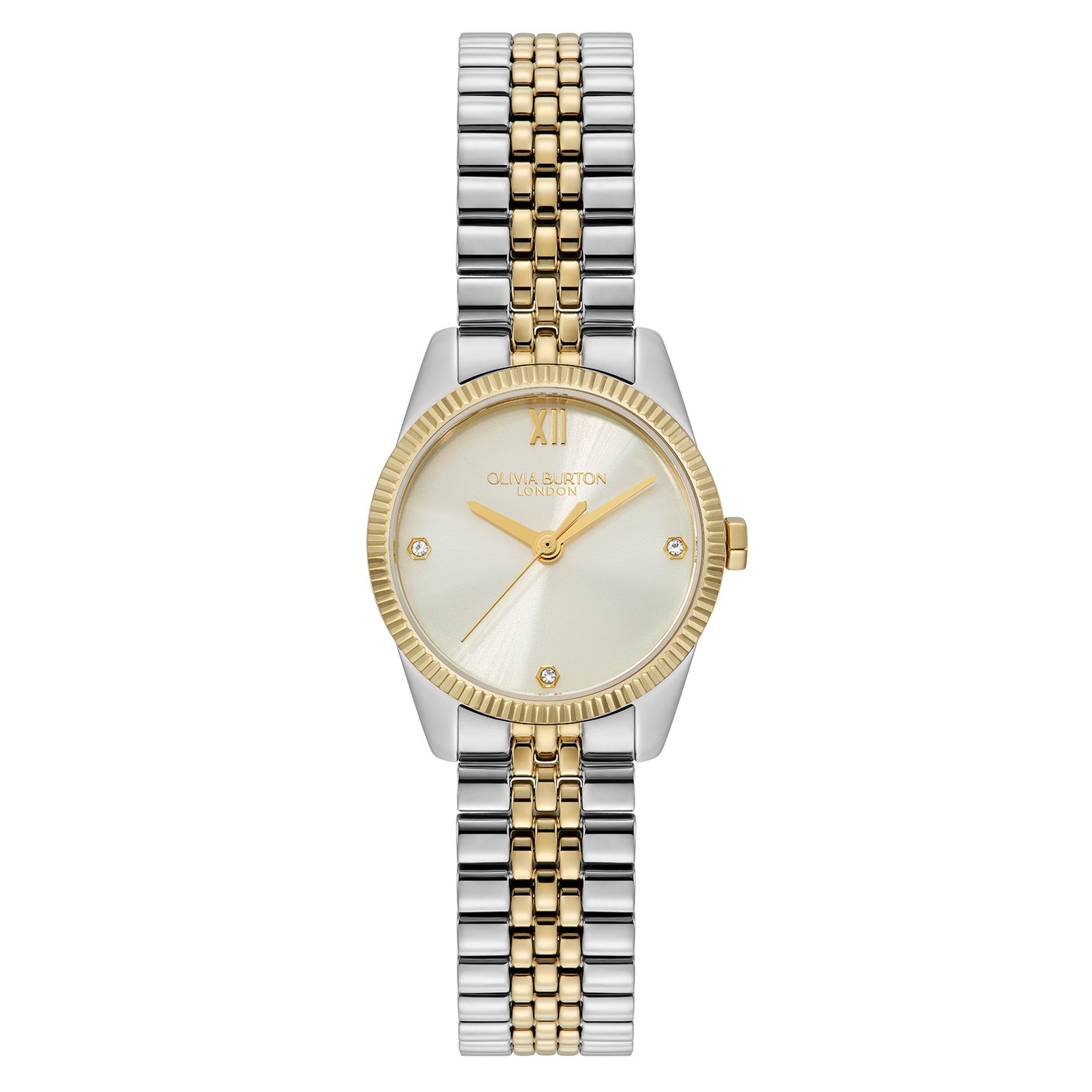 Olivia Burton Two-Tone Steel Ivory Dial Women's Watch - 24000439