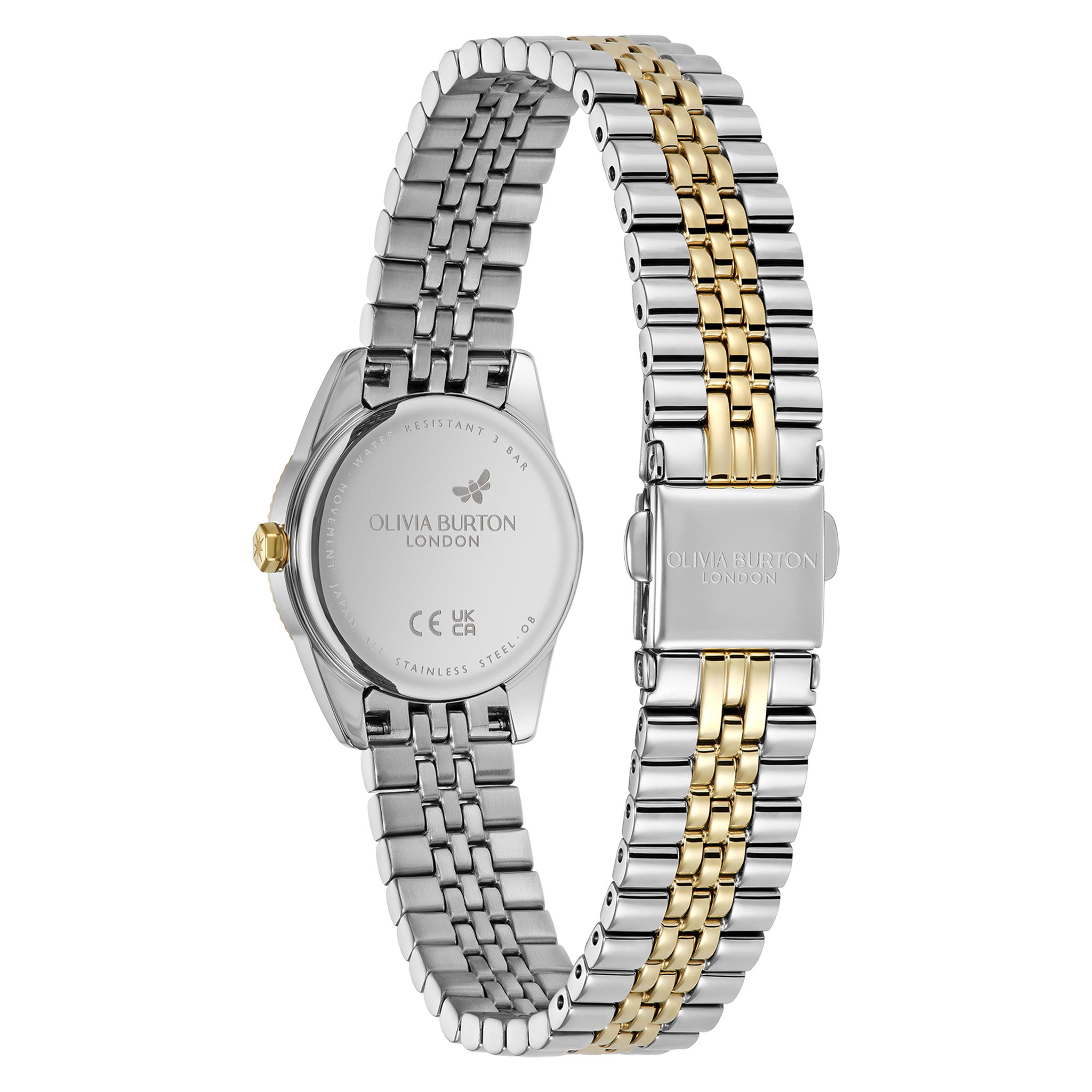 Olivia Burton Two-Tone Steel Ivory Dial Women's Watch - 24000439