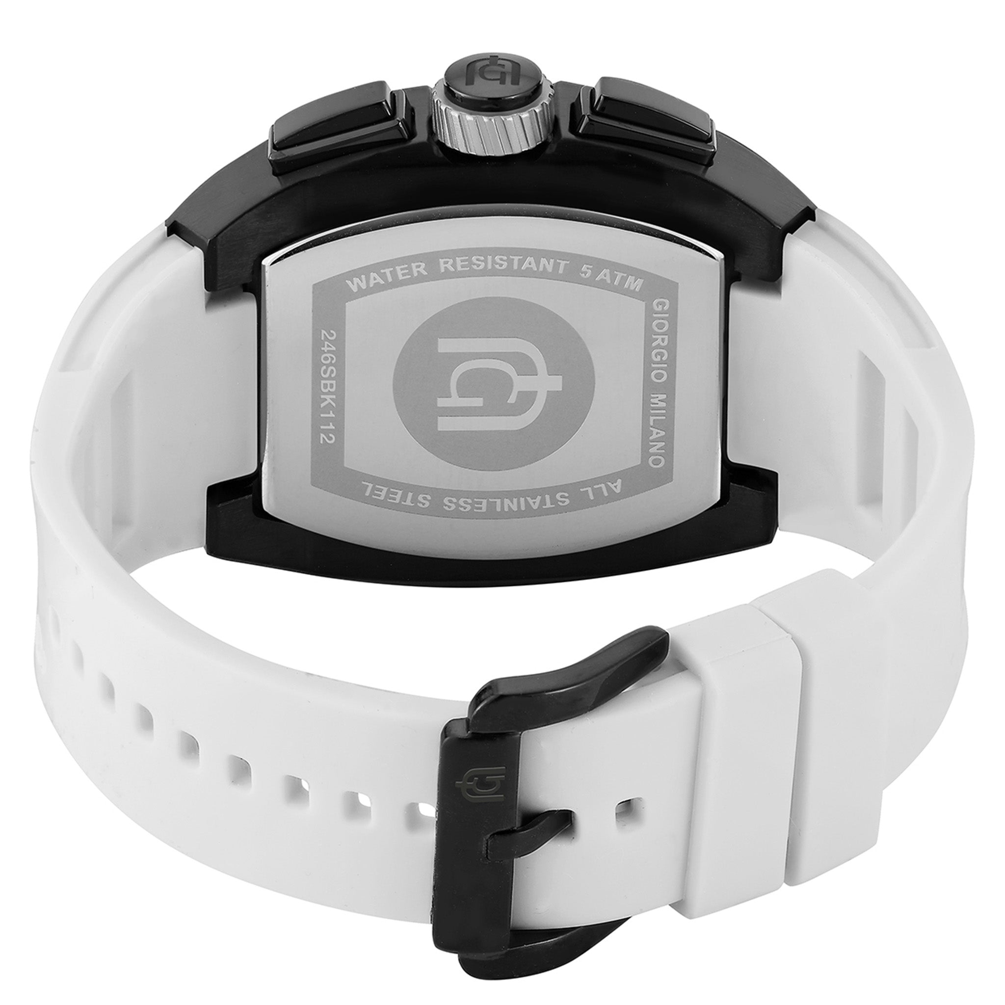 Giorgio Milano White Silicone Men's Chronograph Watch - 246SBK112