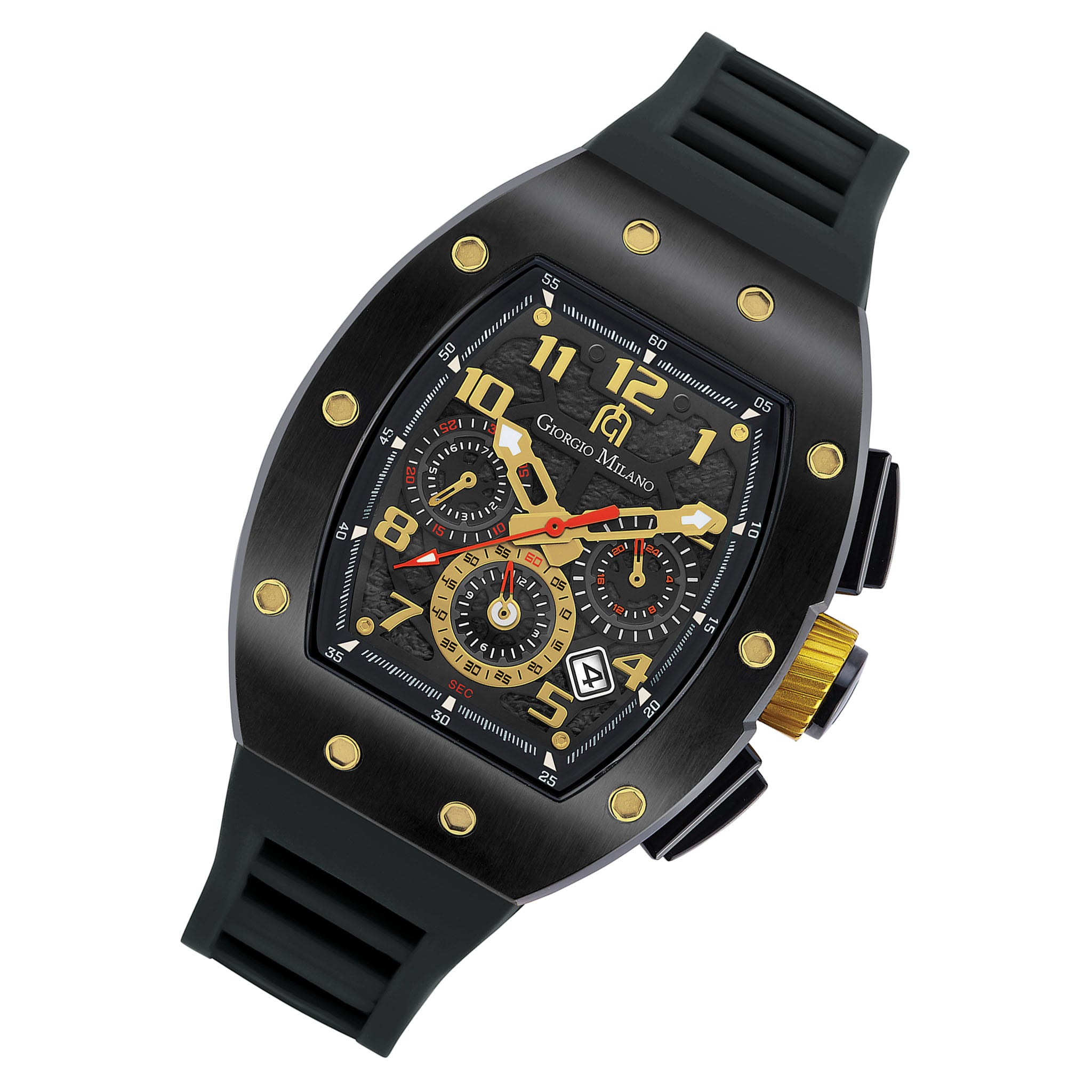Giorgio Milano Black Silicone Men's Chronograph Watch - 246SBK313