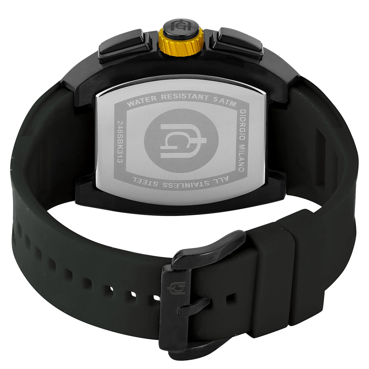 Giorgio Milano Black Silicone Men's Chronograph Watch - 246SBK313