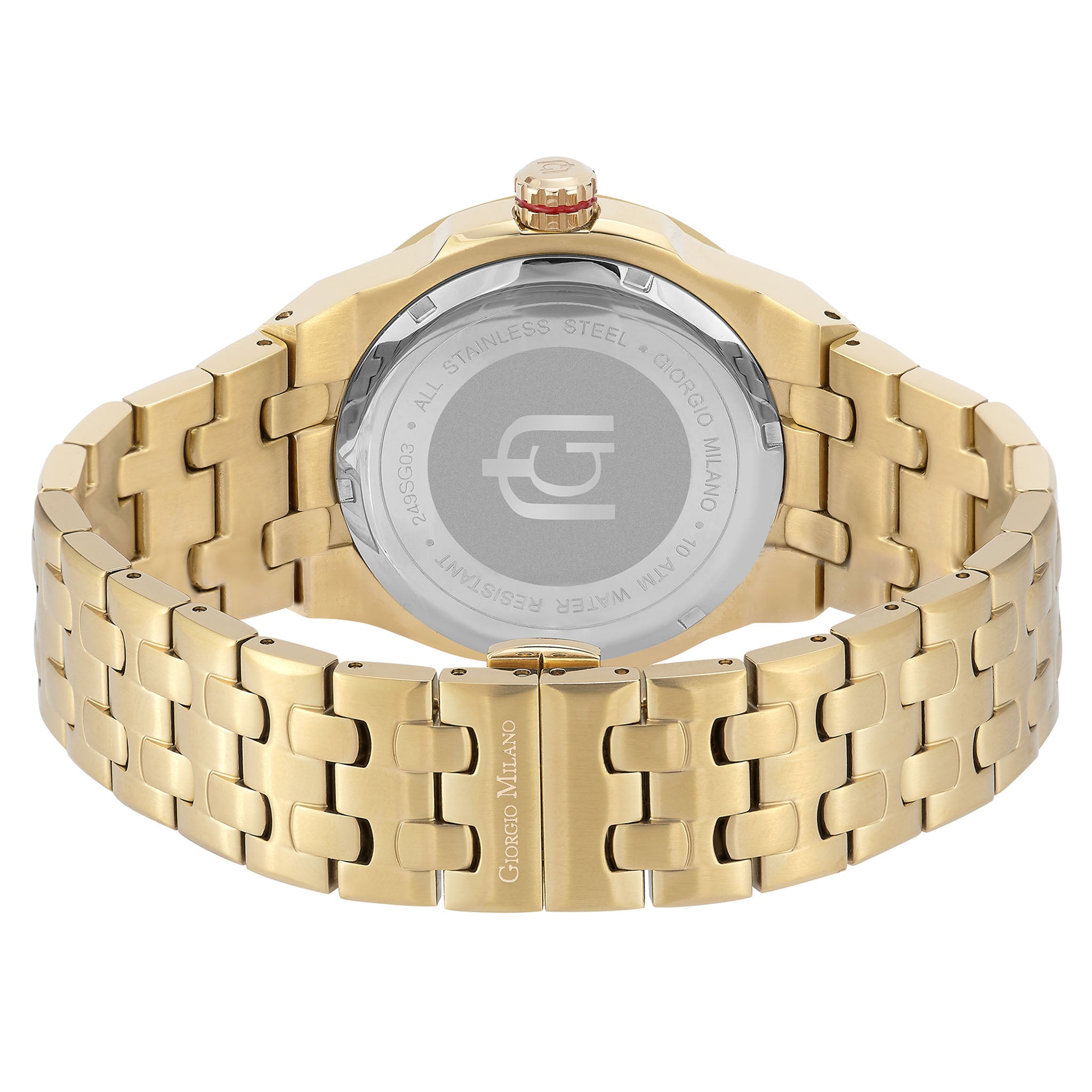 Giorgio Milano Gold Steel Black Dial Men's Watch - 249SG03