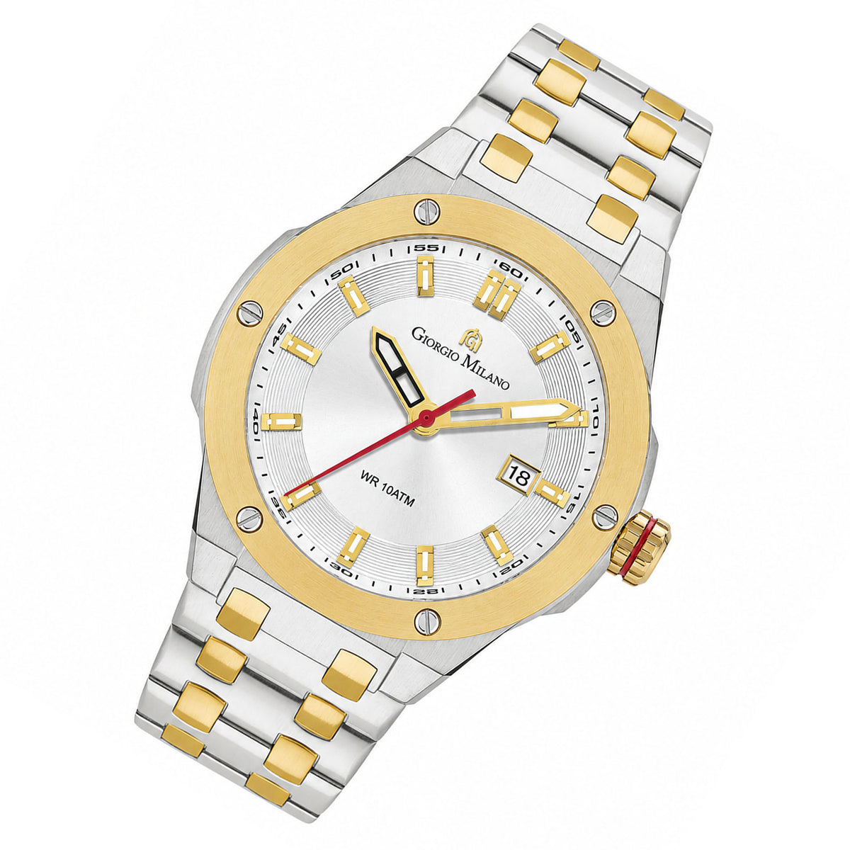 Giorgio Milano Two-Tone Steel Silver Dial Men's Watch - 249STG02