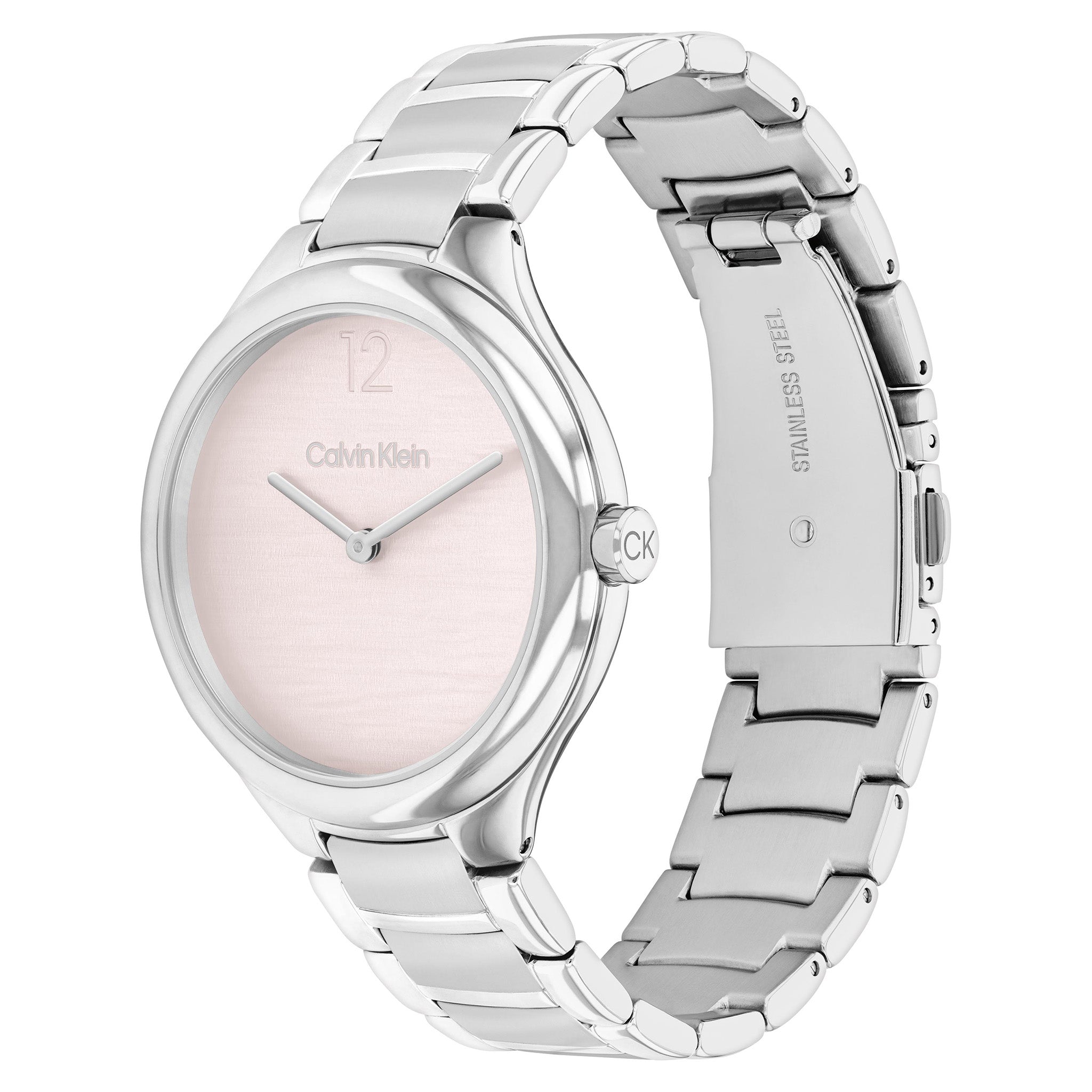 Calvin Klein Stainless Steel Blush Dial Women's Watch - 25100047