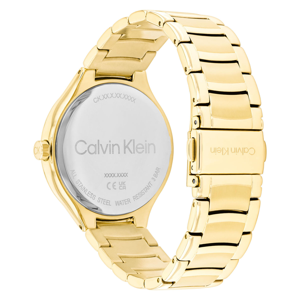 Calvin Klein Gold Steel Light Gold Dial Women's Watch - 25100048