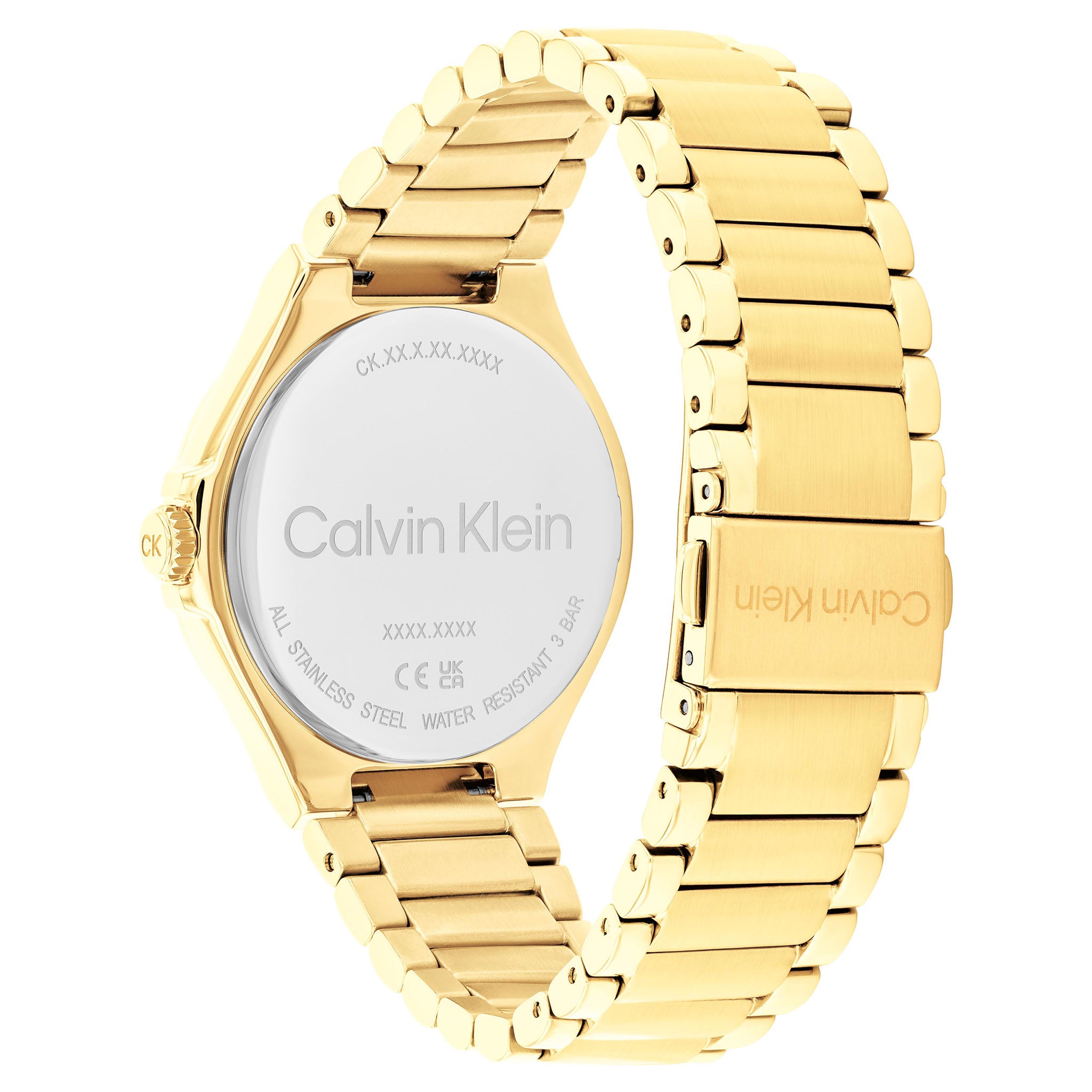 Calvin Klein Gold Steel Green Dial Multi-function Women's Watch - 25100053