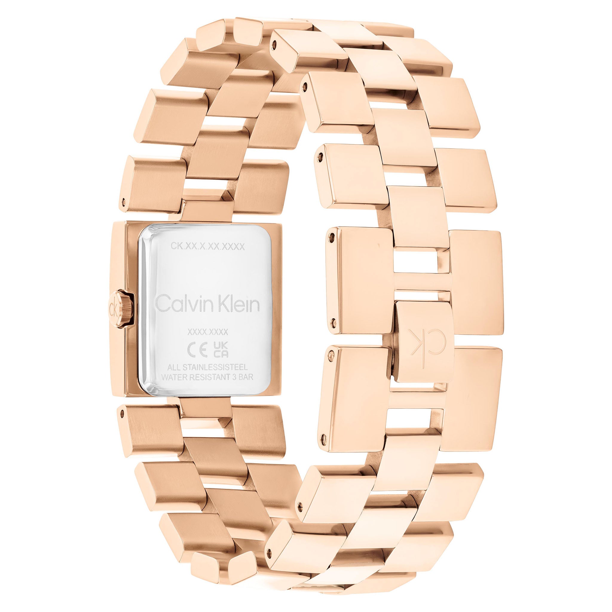 Calvin Klein Rose Gold Steel Light Rose Gold Dial Women's Watch - 25100090