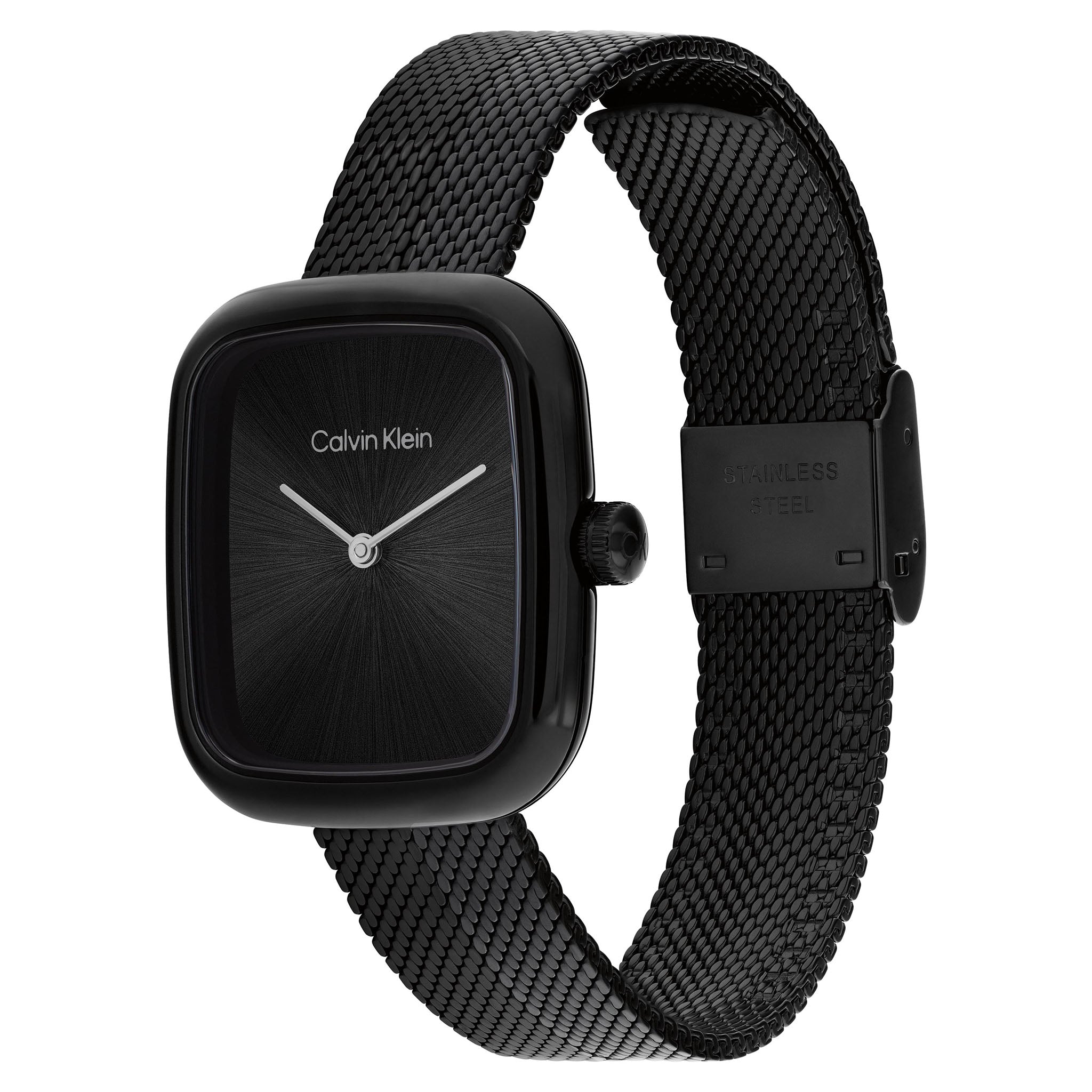 Calvin Klein Steel Black Dial Women's Watch - 25100100