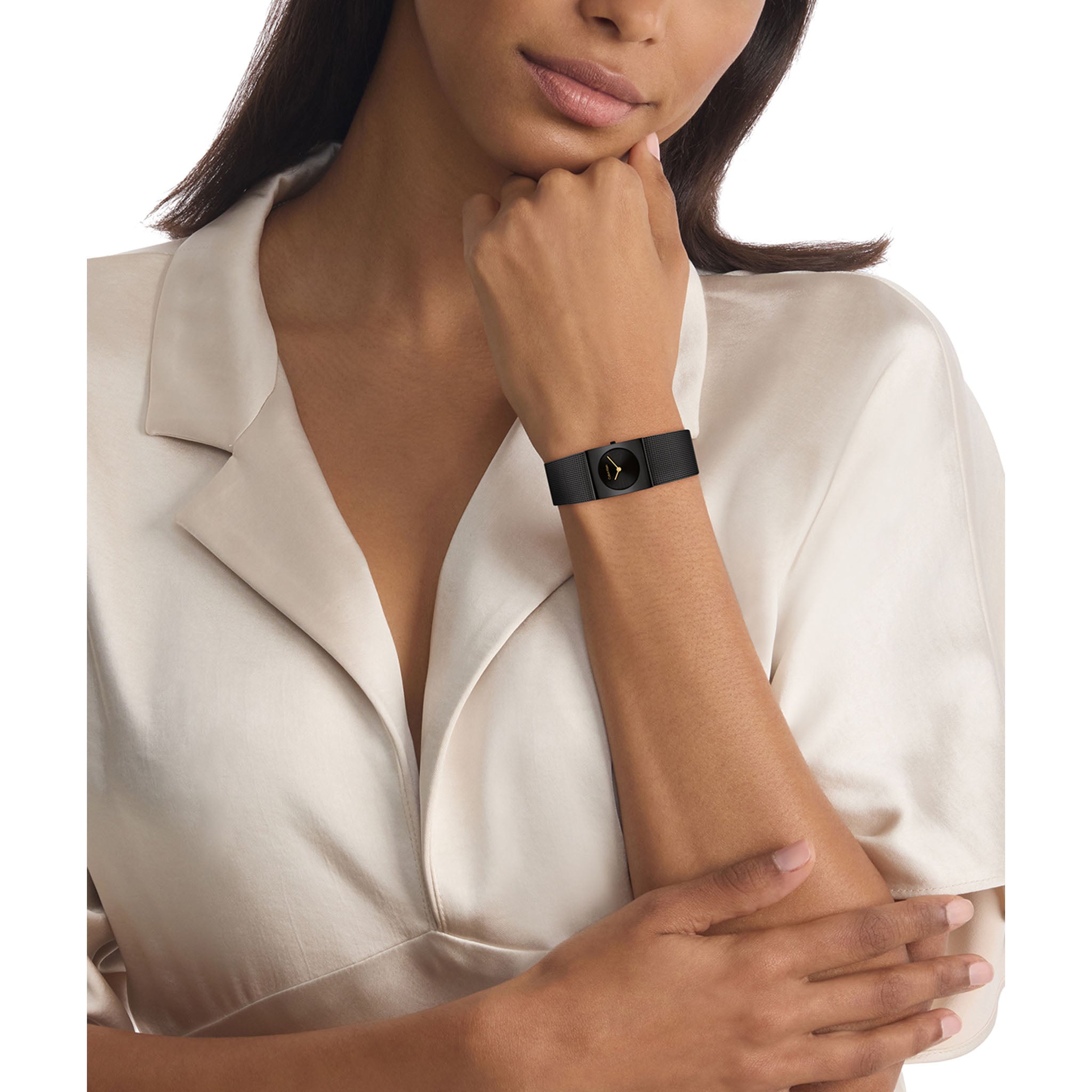 Calvin Klein Black Steel Mesh Women's Watch - 25100109