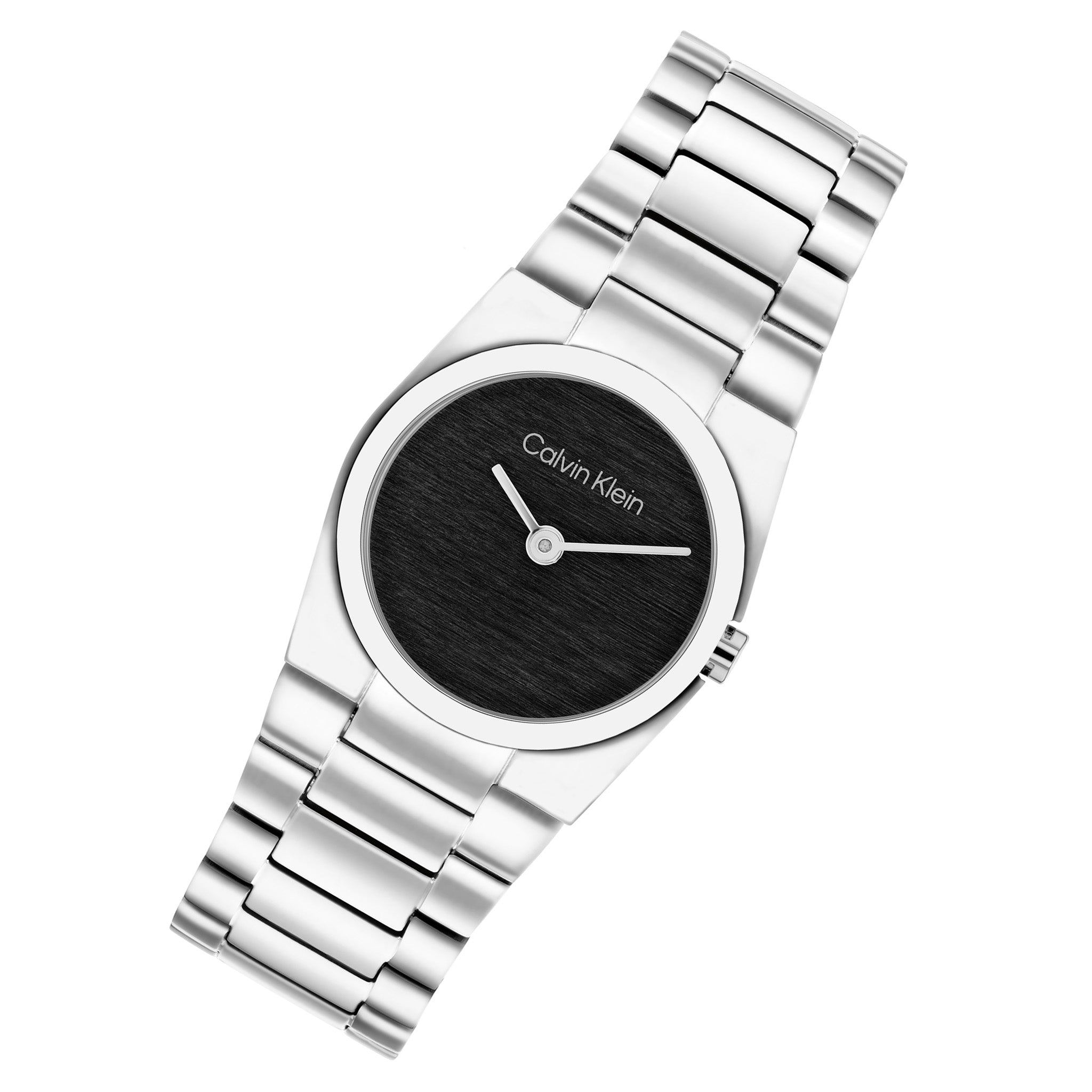 Calvin Klein Stainless Steel Black Dial Women's Watch - 25100121