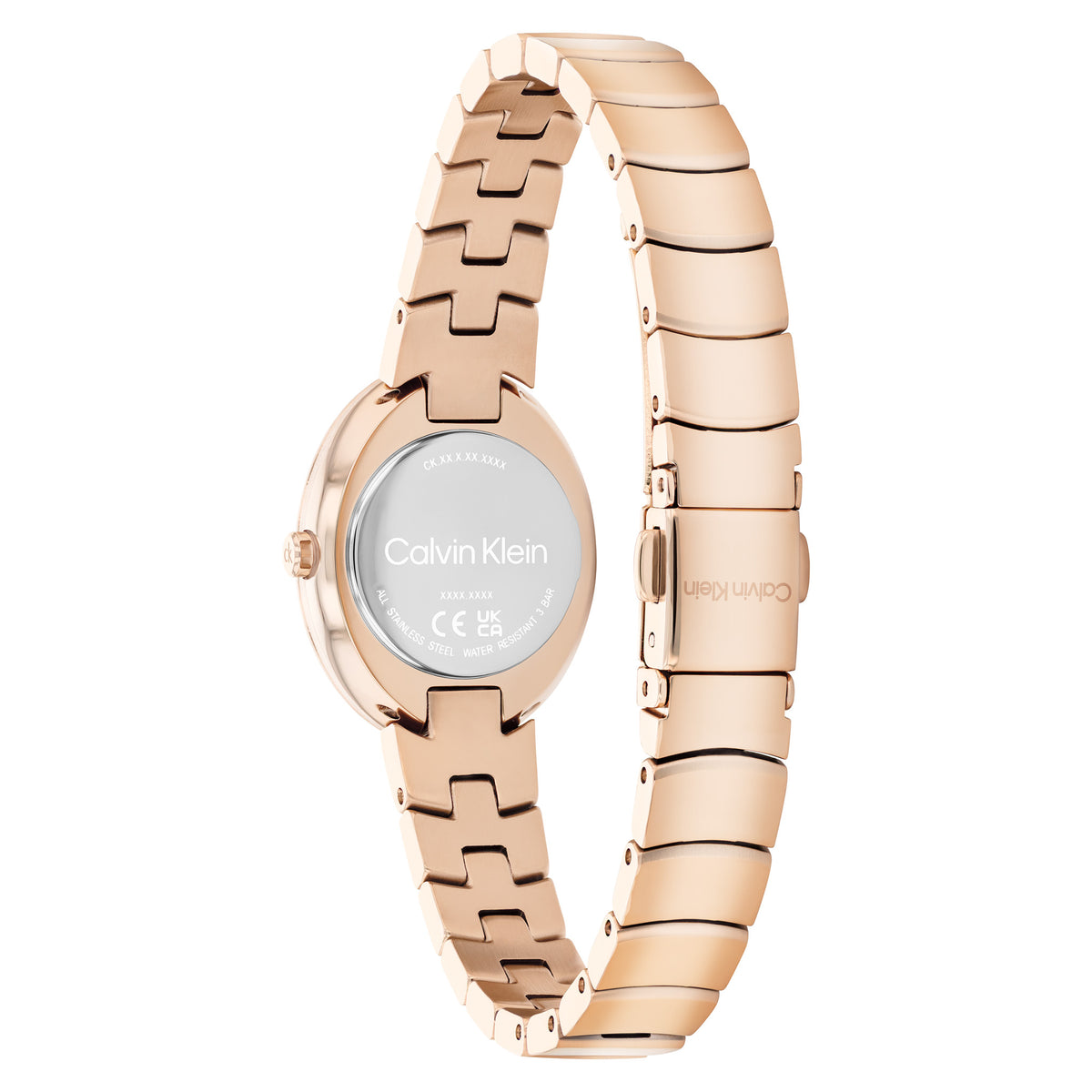 Calvin Klein Rose Gold Steel Dark Green Dial Women's Watch - 25100148