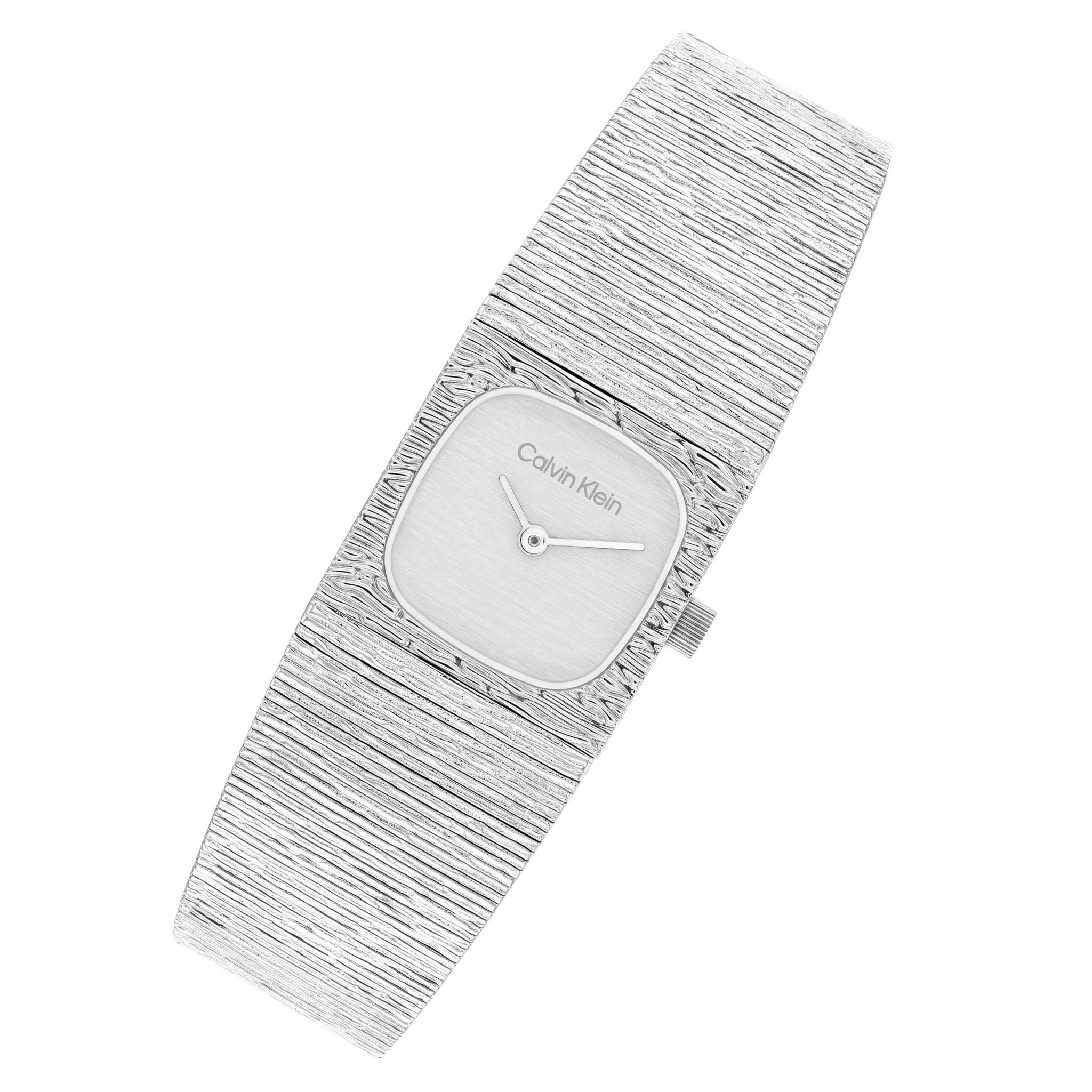 Calvin Klein Stainless Steel Mesh Silver Dial Women's Watch - 25100177