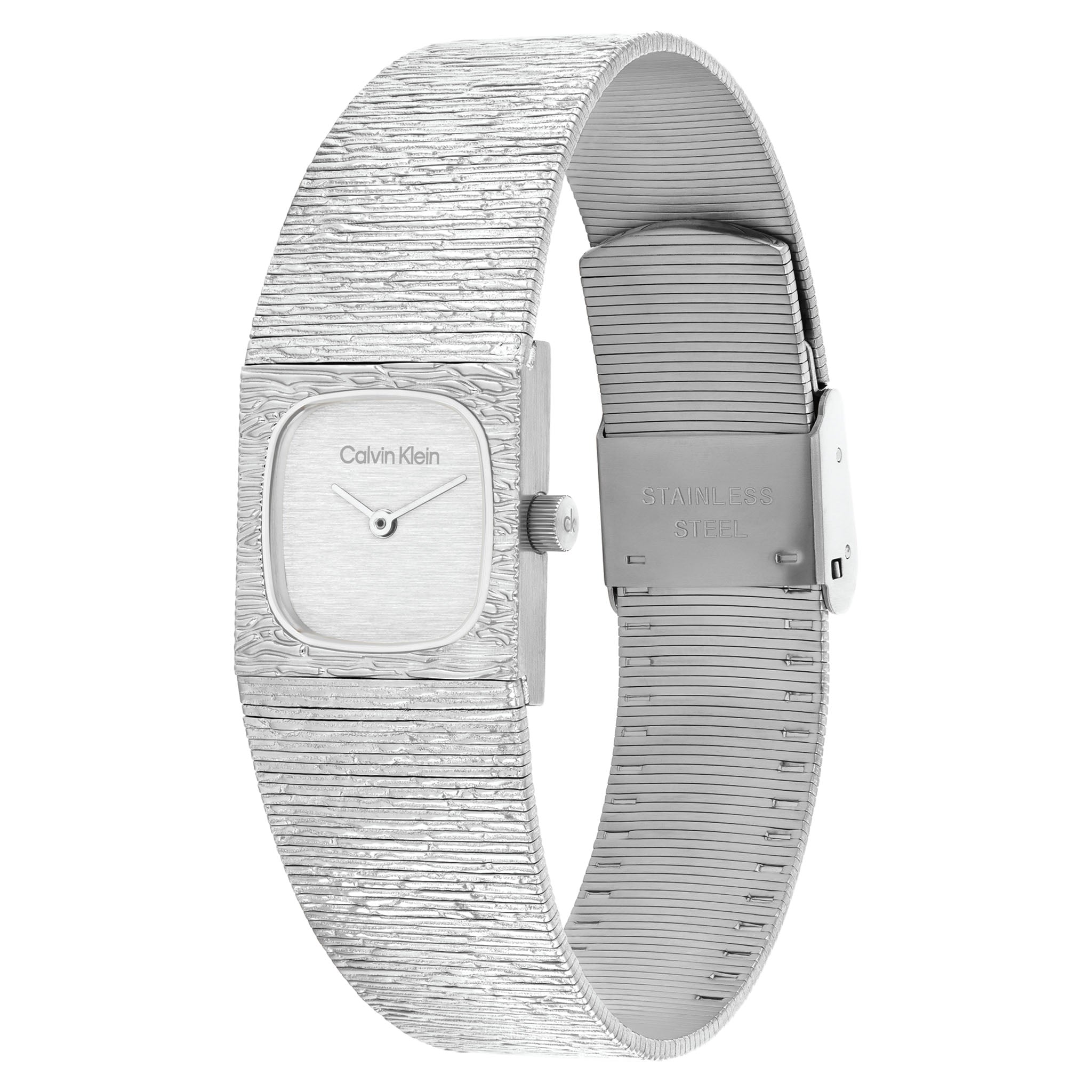 Calvin Klein Stainless Steel Mesh Silver Dial Women's Watch - 25100177