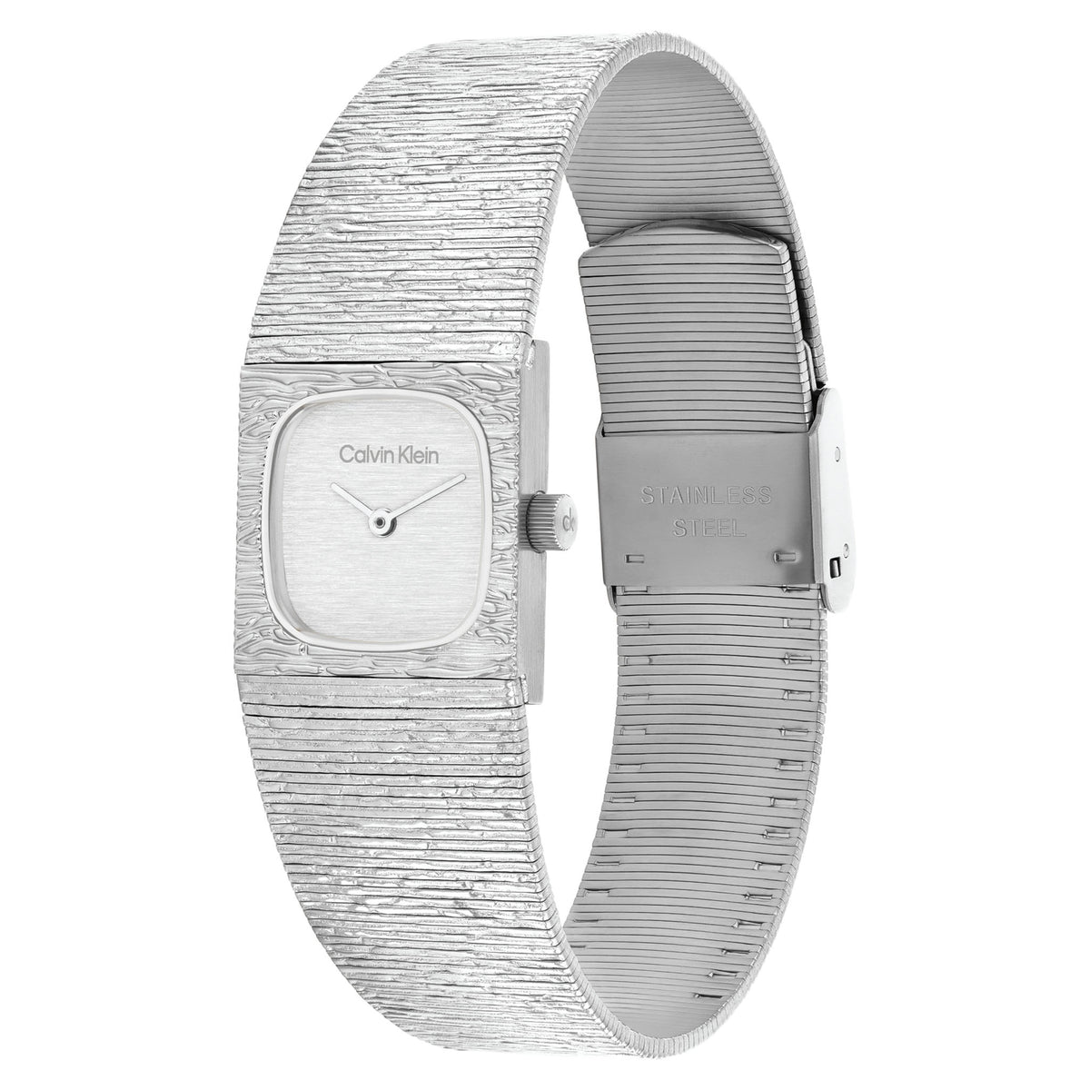 Calvin Klein Stainless Steel Mesh Silver Dial Women's Watch - 25100177