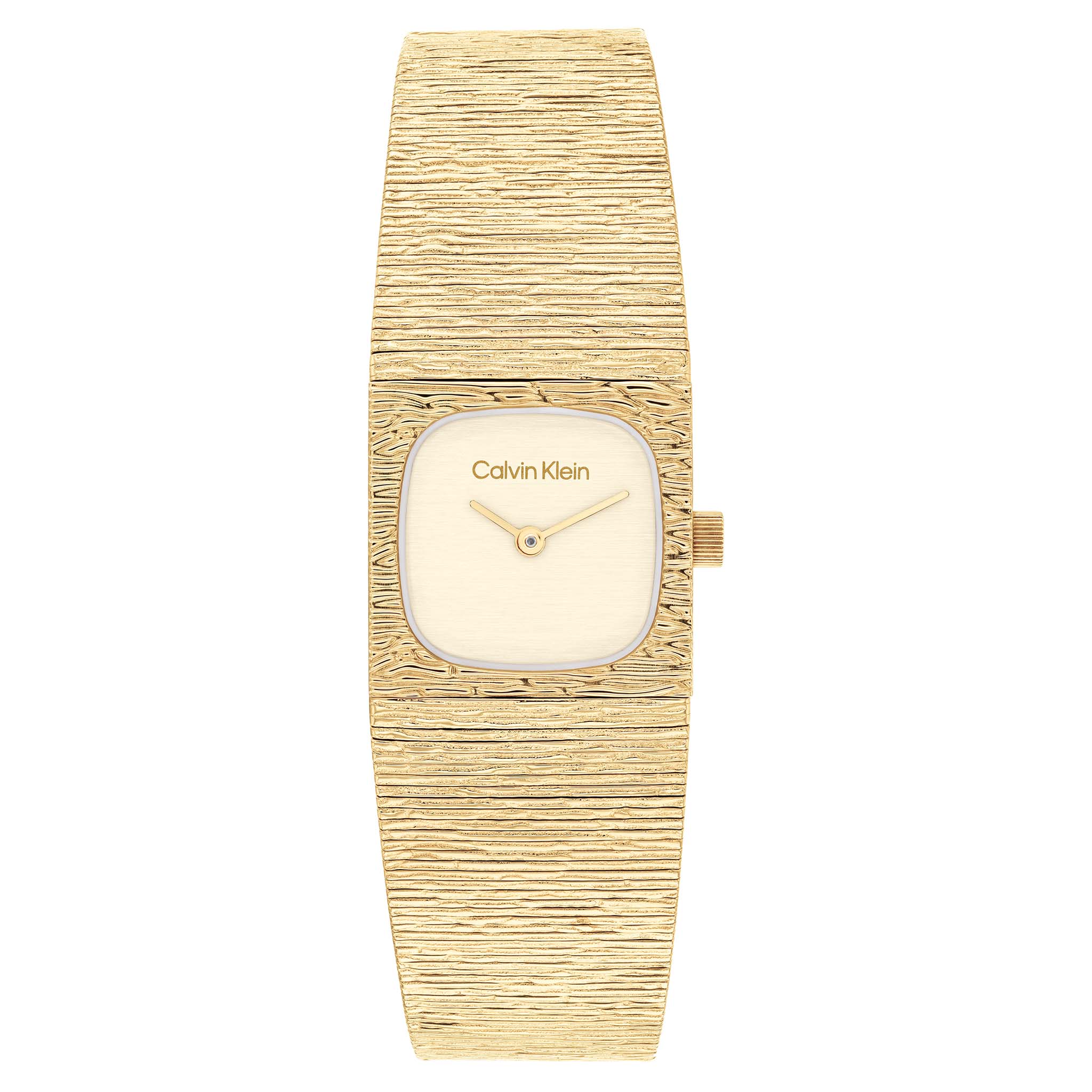 Calvin Klein Gold Steel Champagne Dial Women's Watch - 25100178