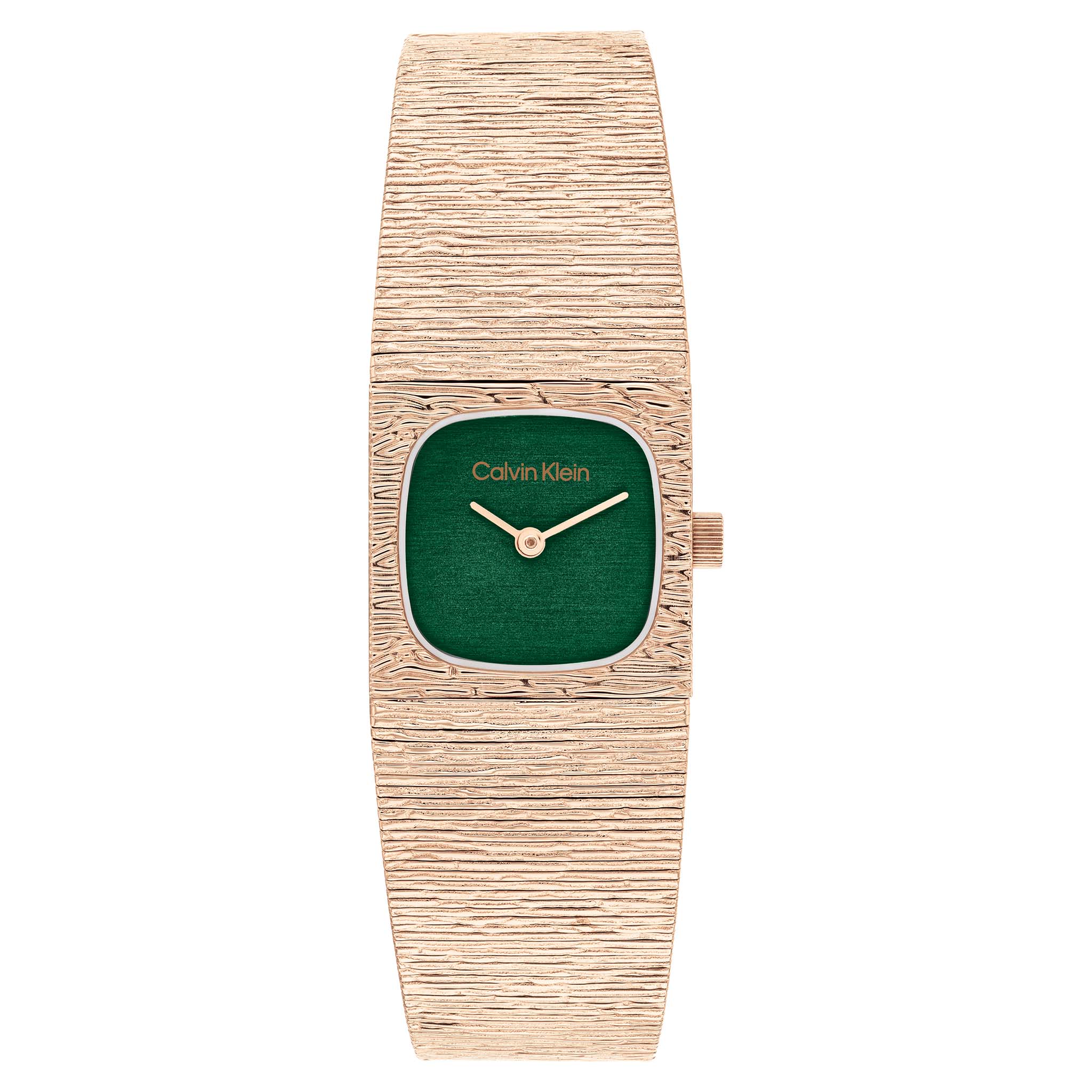 Calvin Klein Rose Gold Steel Green Dial Women's Watch - 25100179