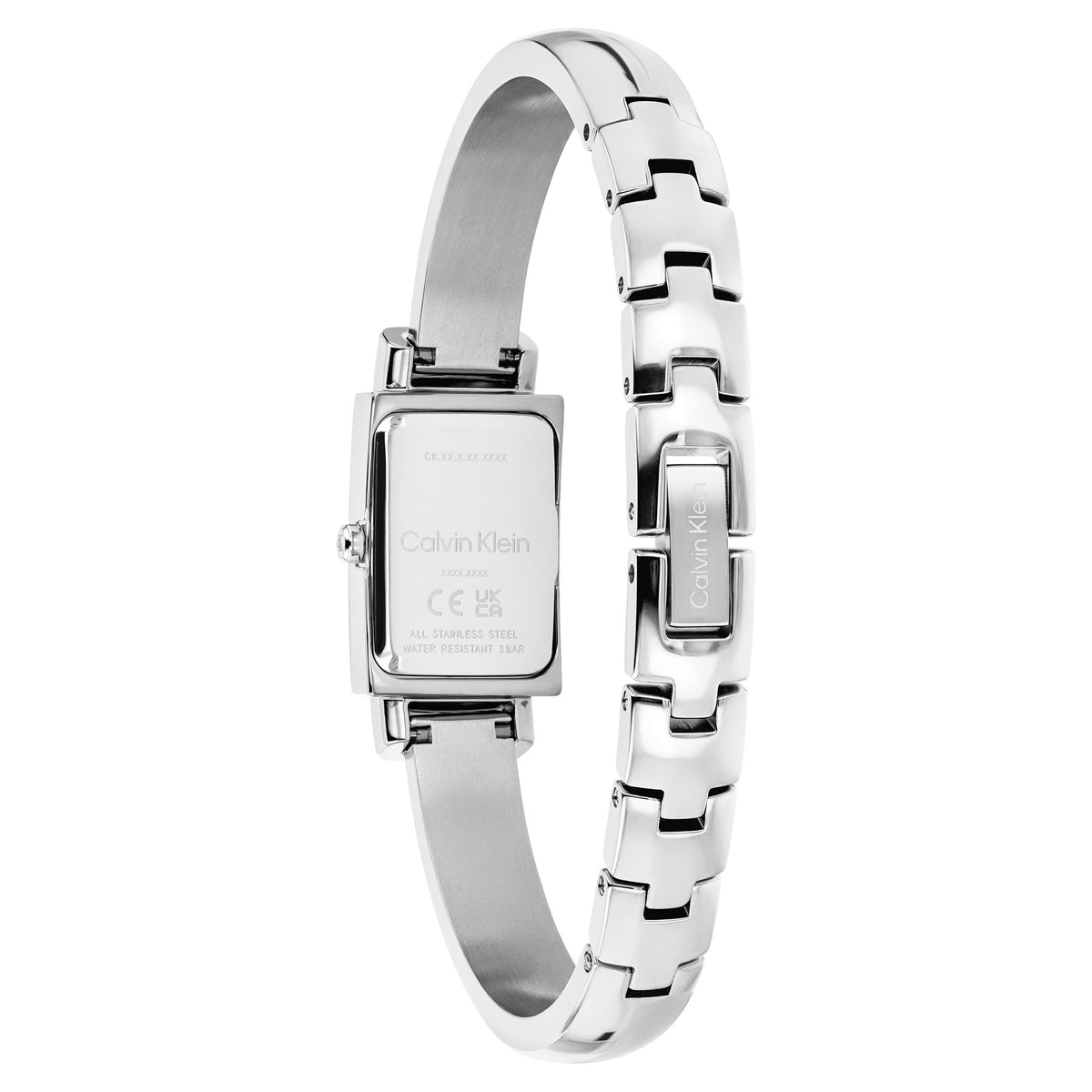 Calvin Klein Silver Steel Blush Dial Women's Watch - 25100182