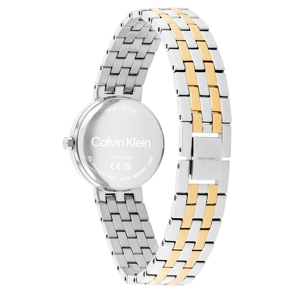 Calvin Klein Two-Tone Steel Green Dial Women's Watch - 25100188