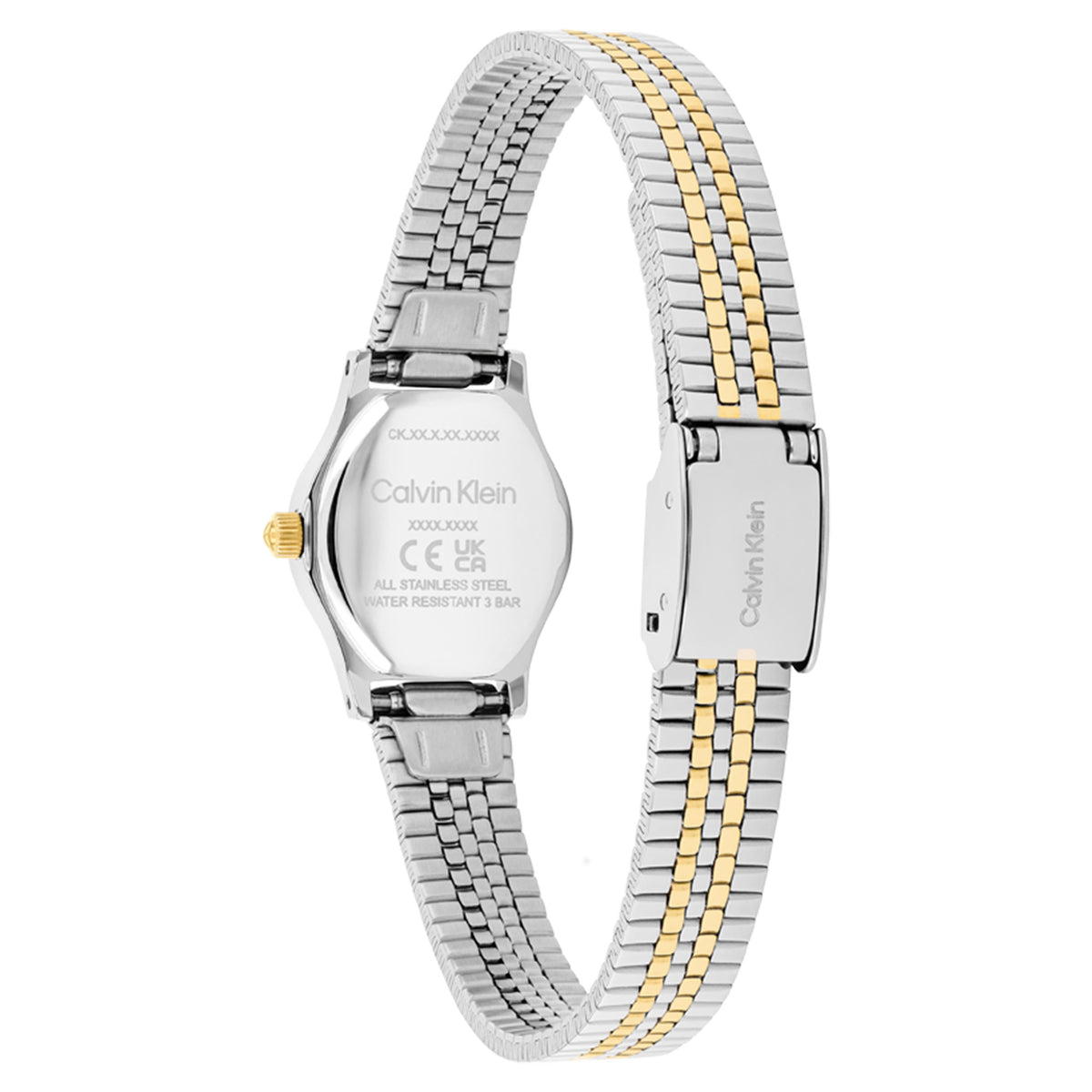Calvin Klein Two-Tone Steel Green Dial Women's Watch - 25100202