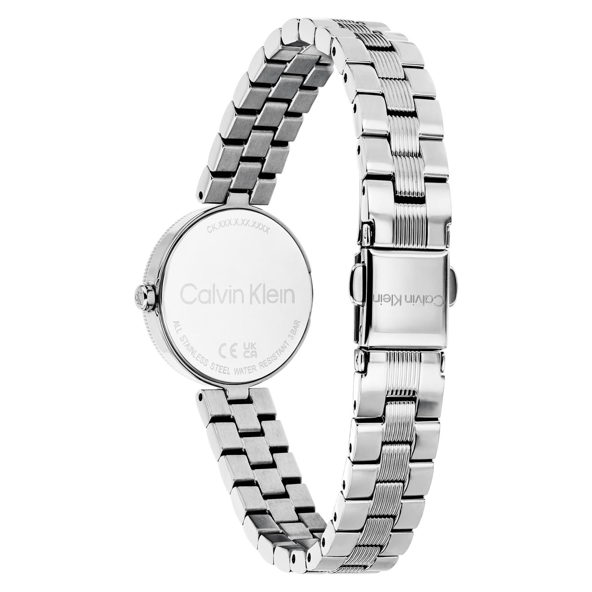 Calvin Klein Silver Steel Green Dial Women's Watch - 25100224