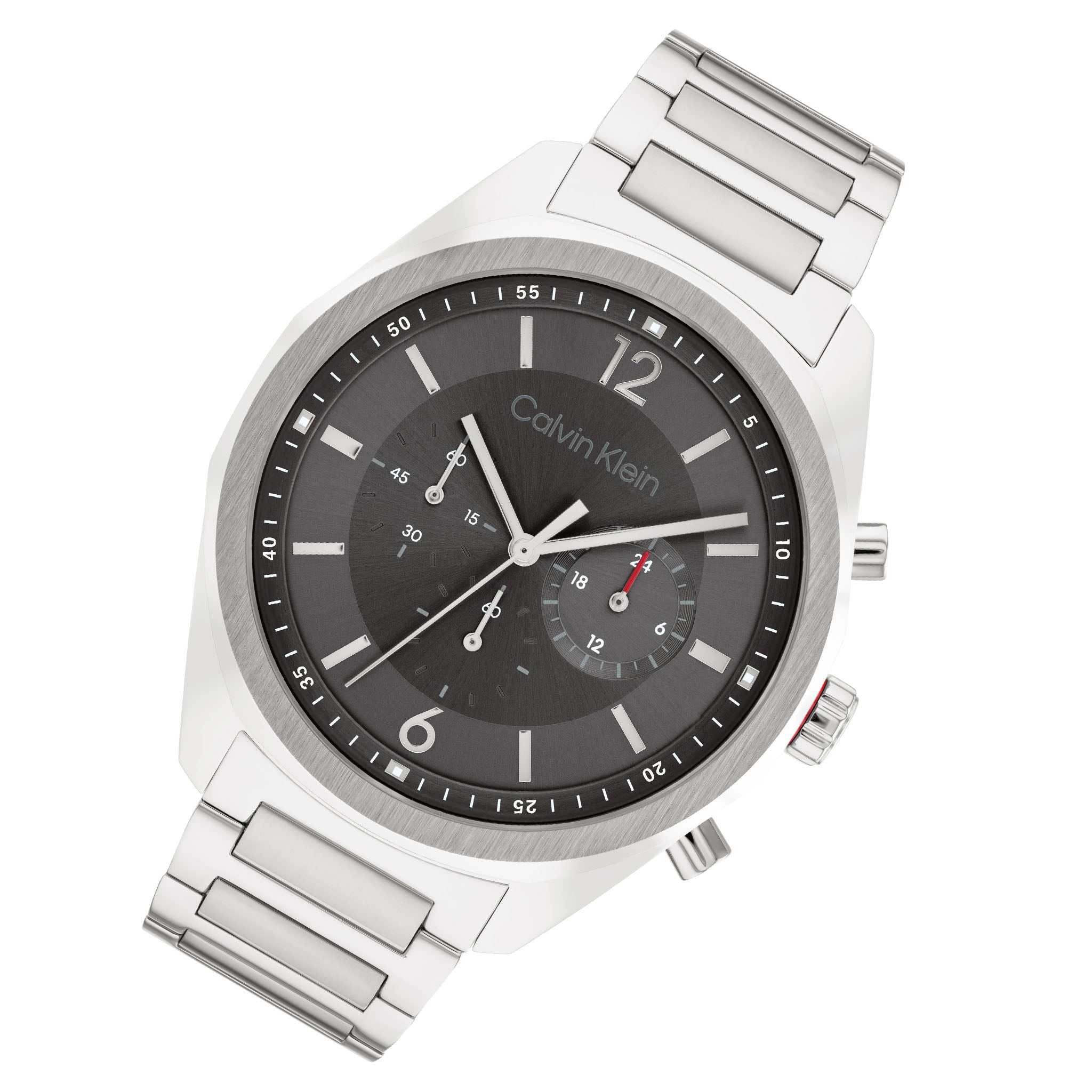 Calvin Klein Stainless Steel Grey Dial Chronograph Men's Watch - 25200264