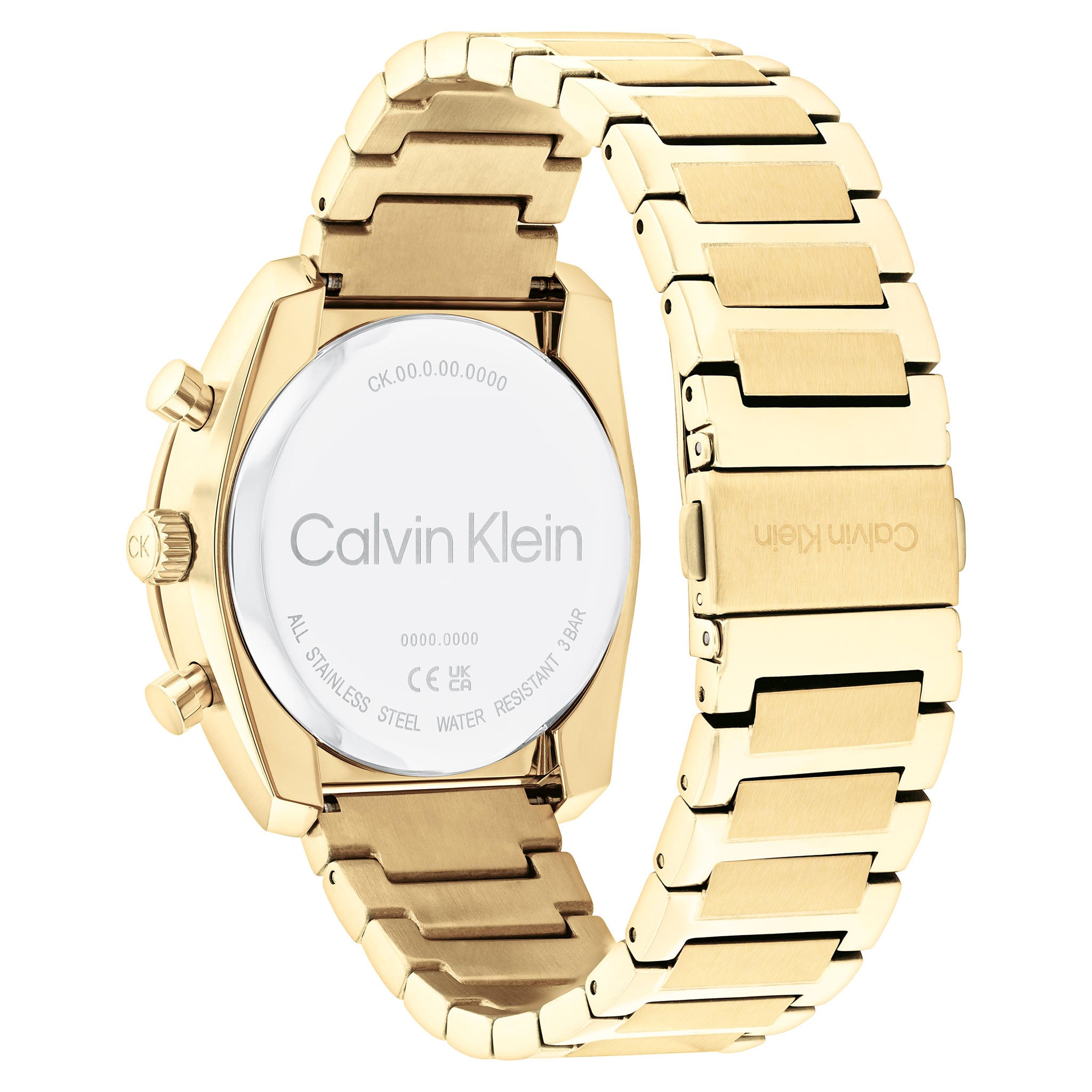 Calvin Klein Gold Steel Black Dial Multi-function Men's Watch - 25200465
