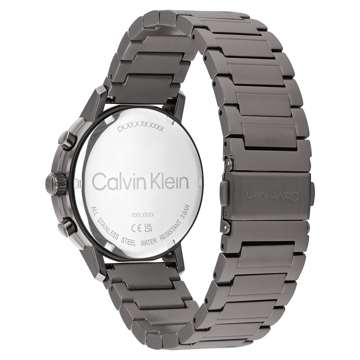 Calvin Klein Grey Steel Blue Dial Multi-function Men's Watch - 25200495