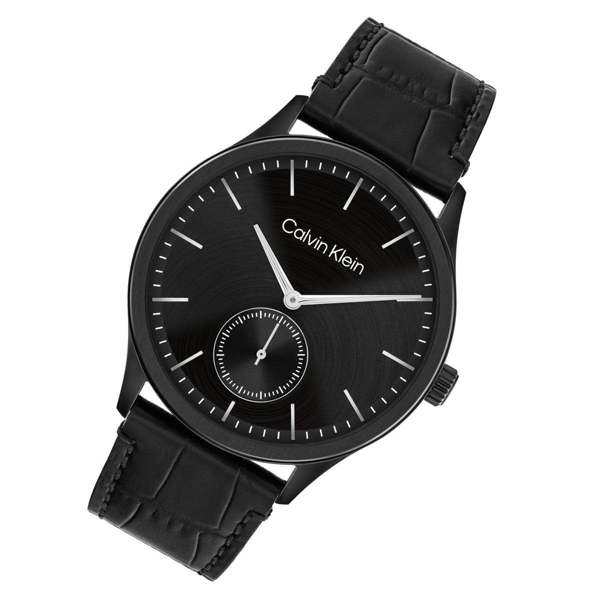 Calvin Klein Leather Black Dial Men's Watch - 25200555