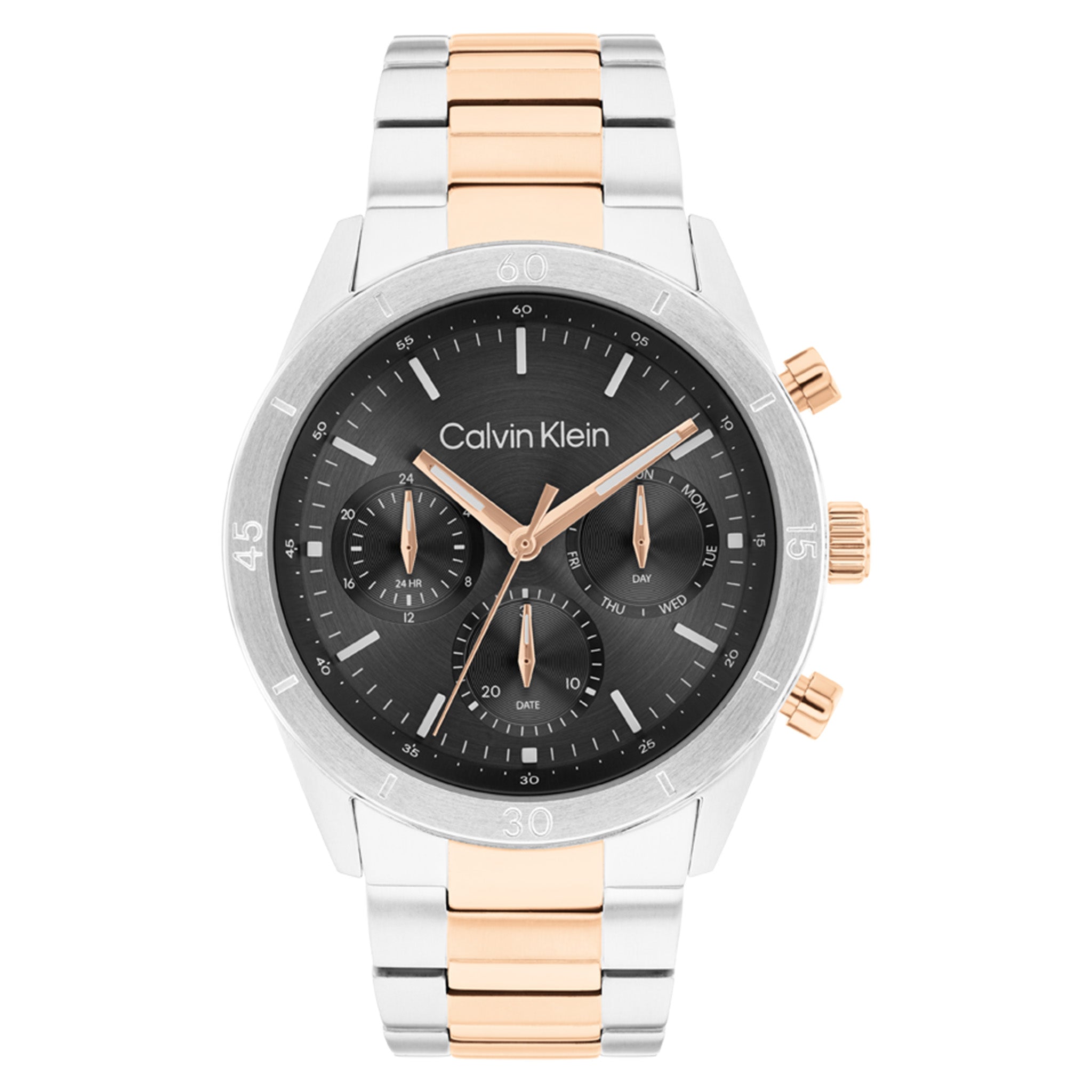 Calvin Klein TwoTone Steel Grey Dial Multi-function Men's Watch - 25200558