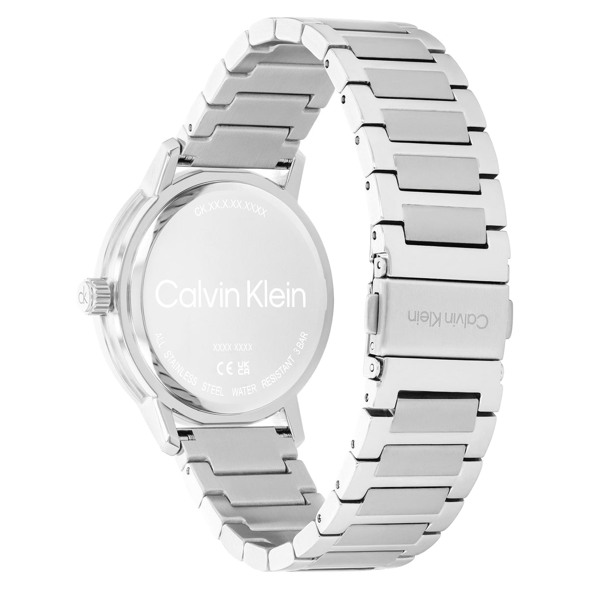 Calvin Klein Silver Steel Blue Dial Multi-function Men's Watch - 25200562