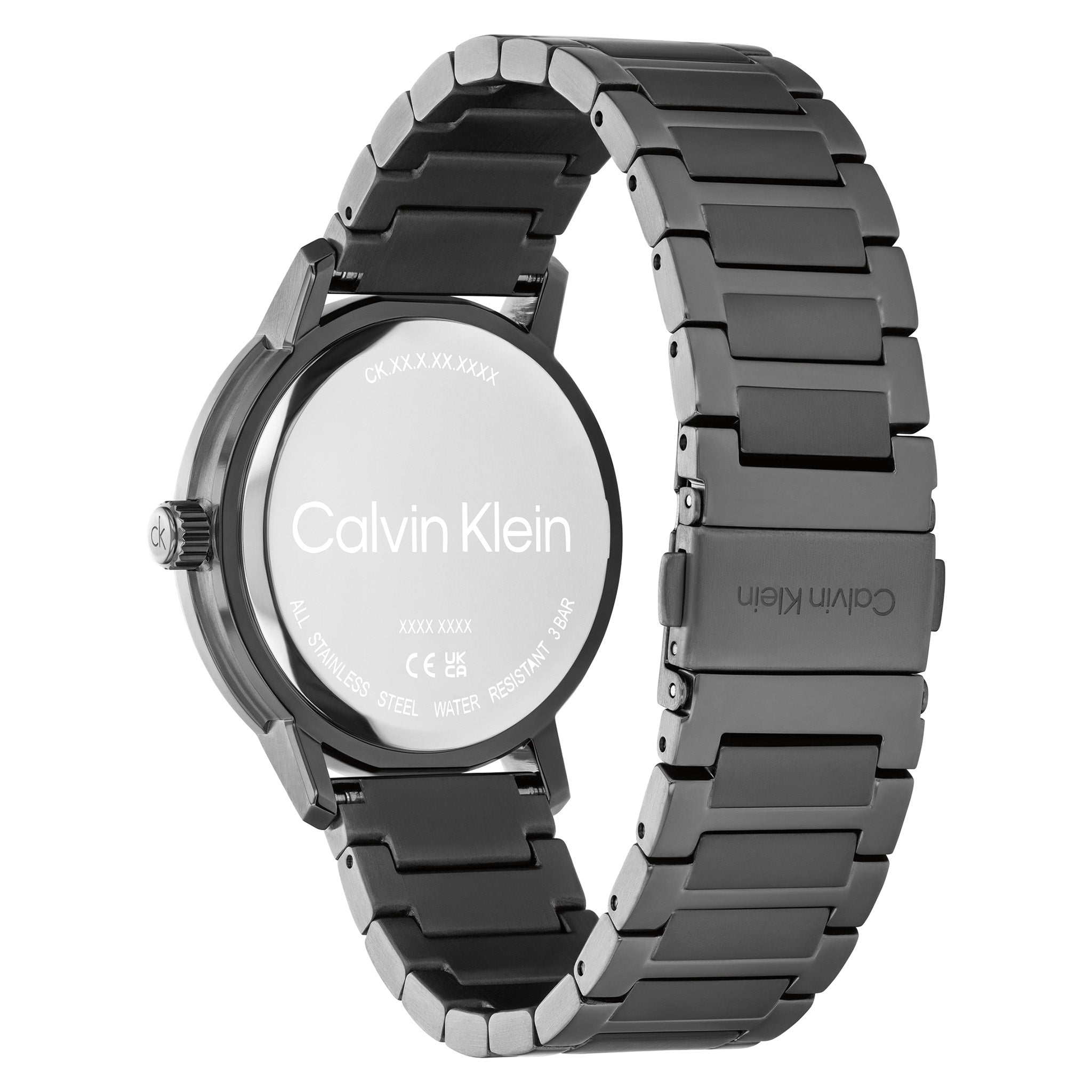 Calvin Klein Grey Steel Black Dial Multi-function Men's Watch - 25200563