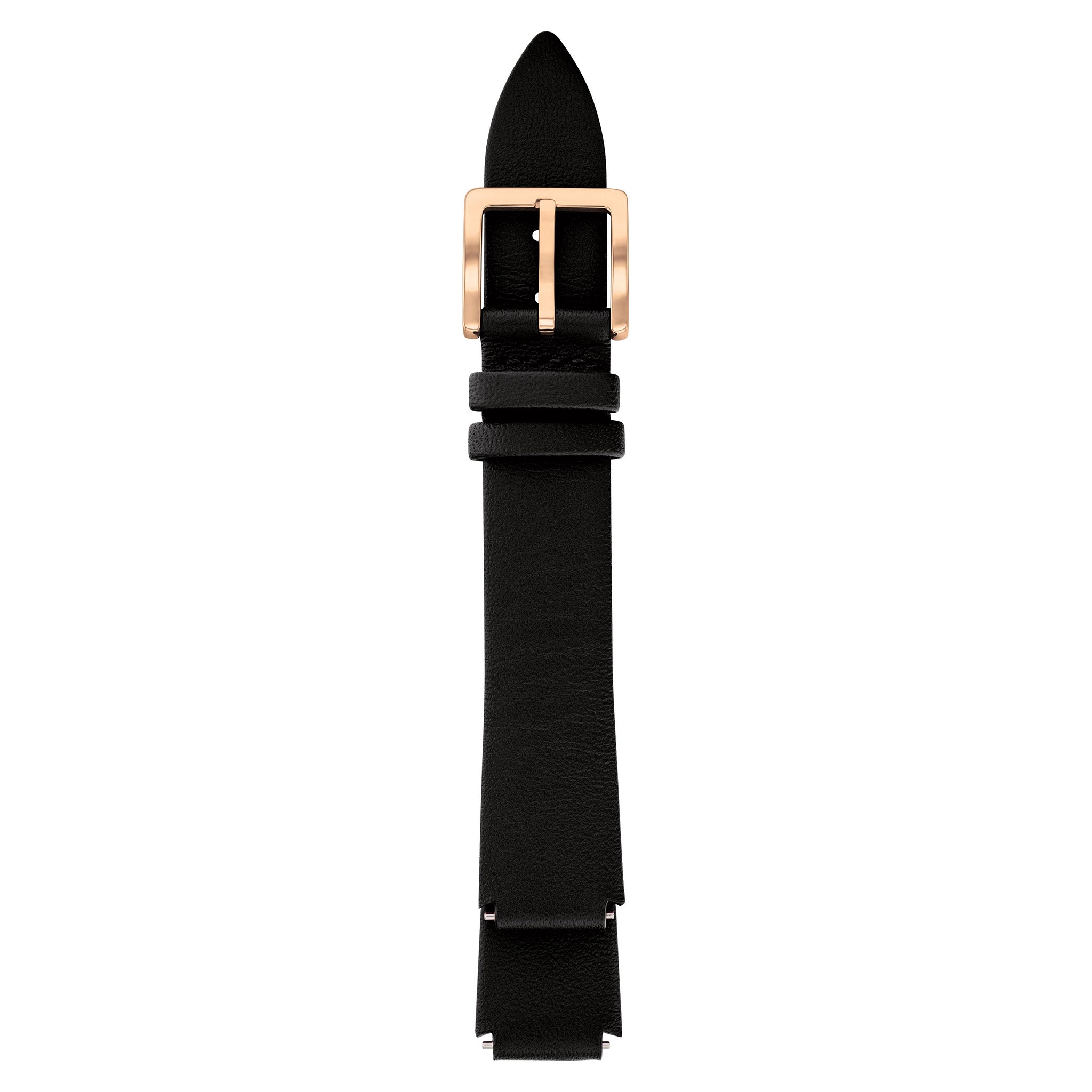 Calvin Klein Rose Gold Steel with Black Leather Carnation Gold Dial Women's Gift Set Watch - 25700001