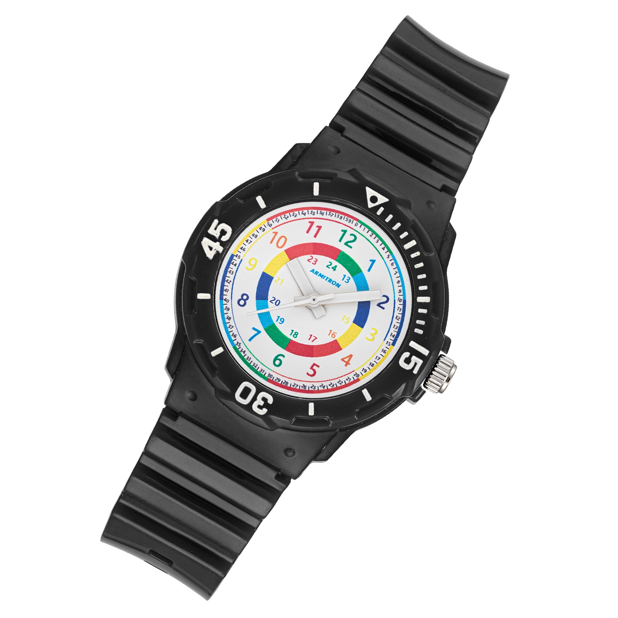 Armitron Black Plastic Band White Dial Kids Watch - 271000BLK