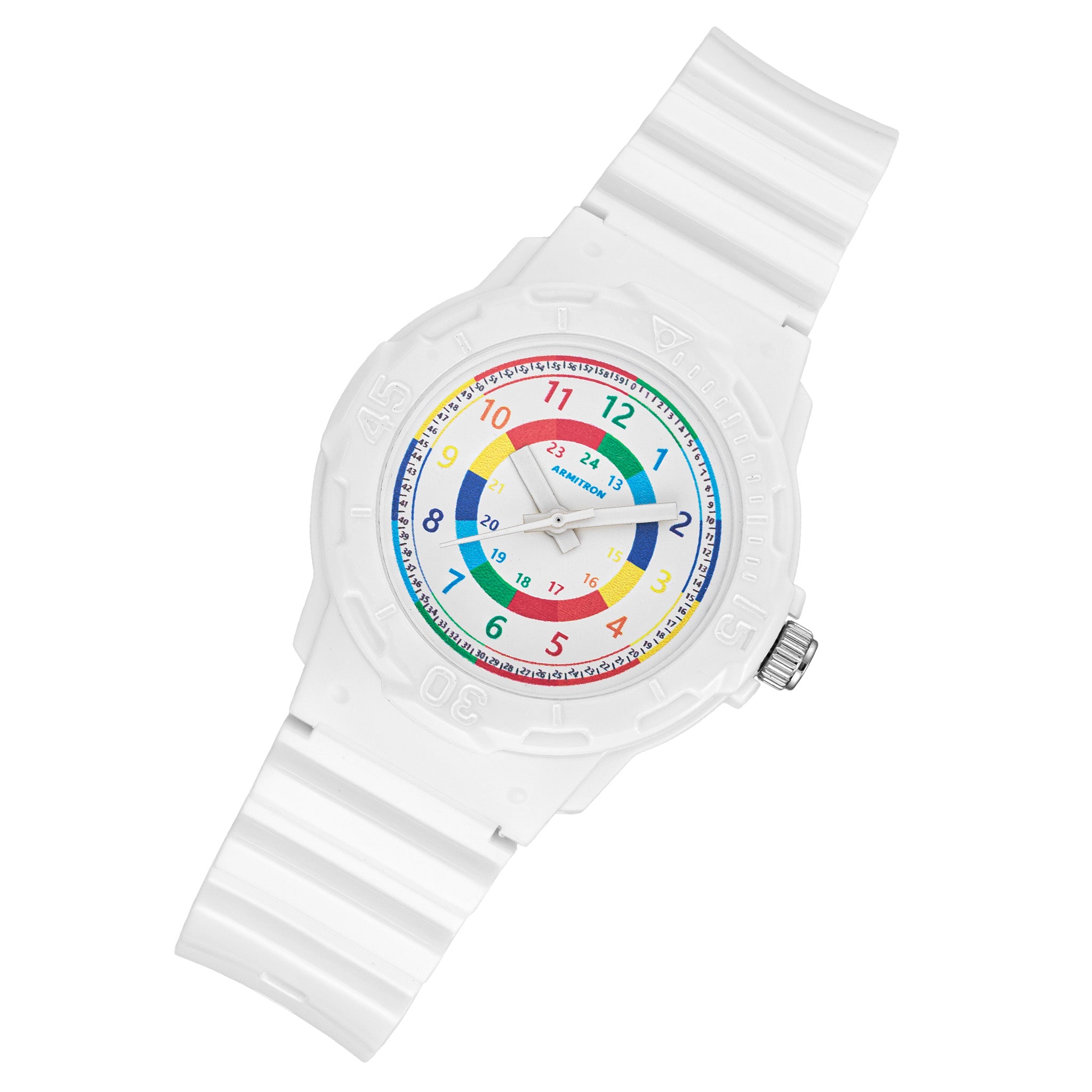 Armitron White Plastic Band Kids Watch - 271000WHT