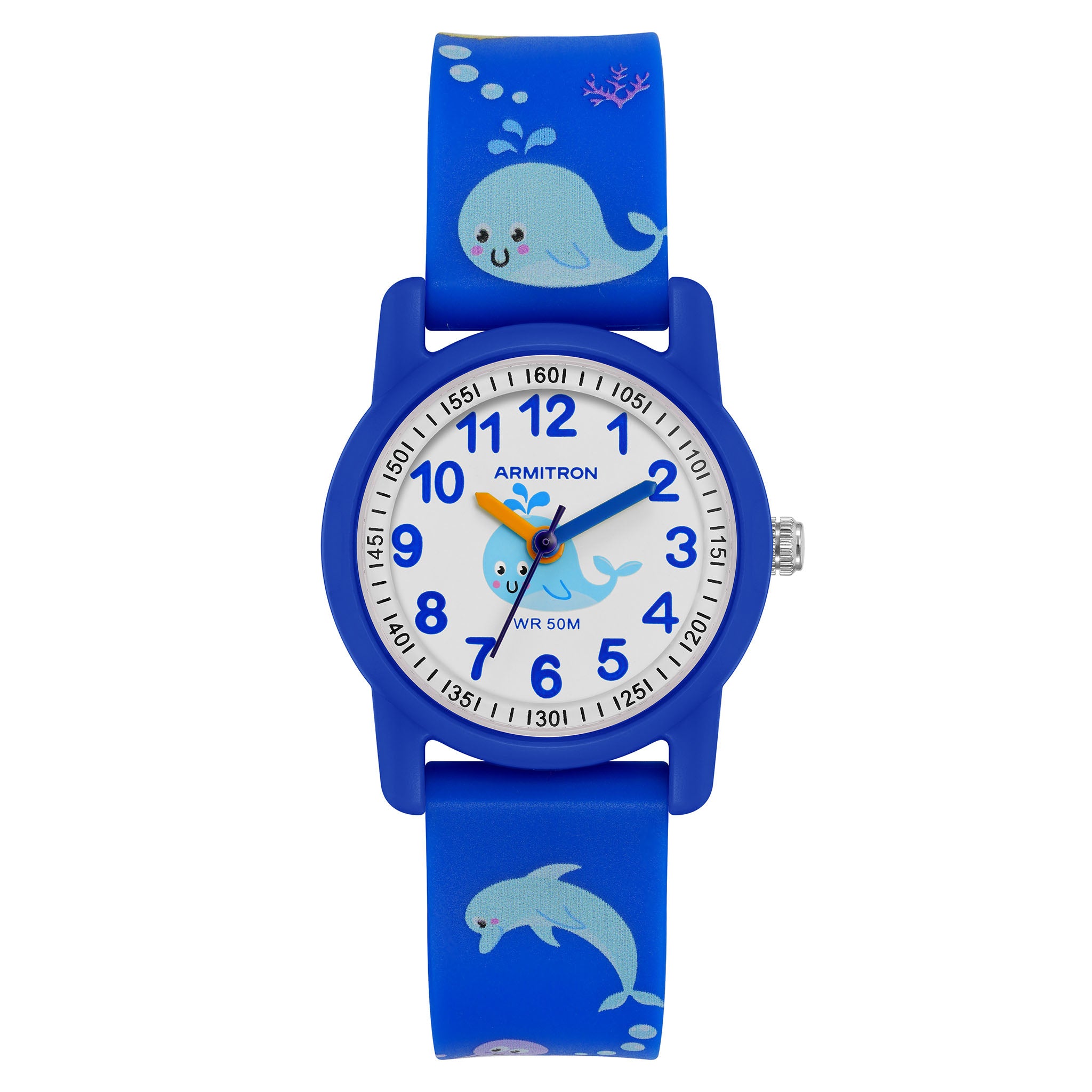 Armitron White Plastic Band Kids Watch - 271004BLU