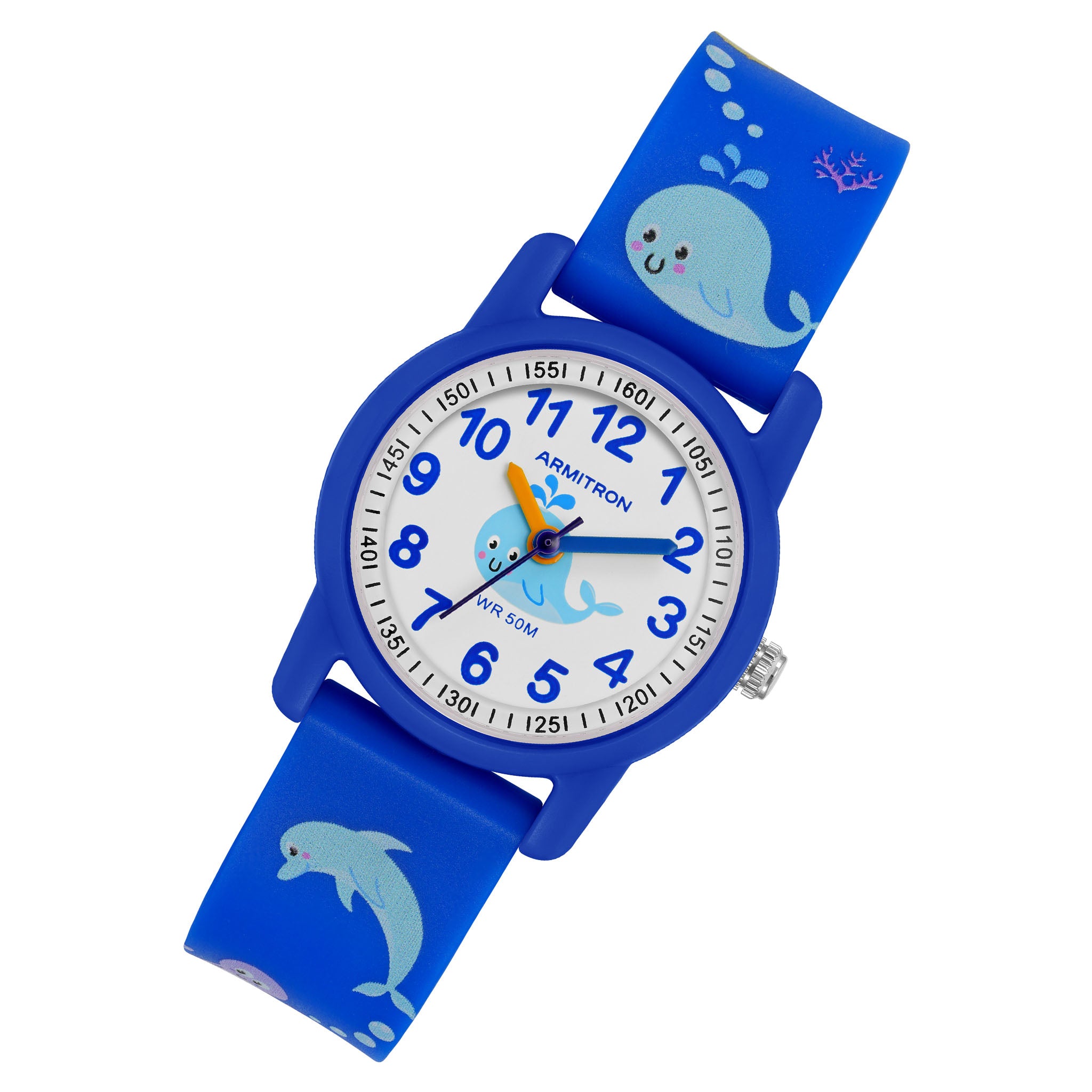 Armitron Blue Plastic Band White Dial Kids Watch - 271004BLU
