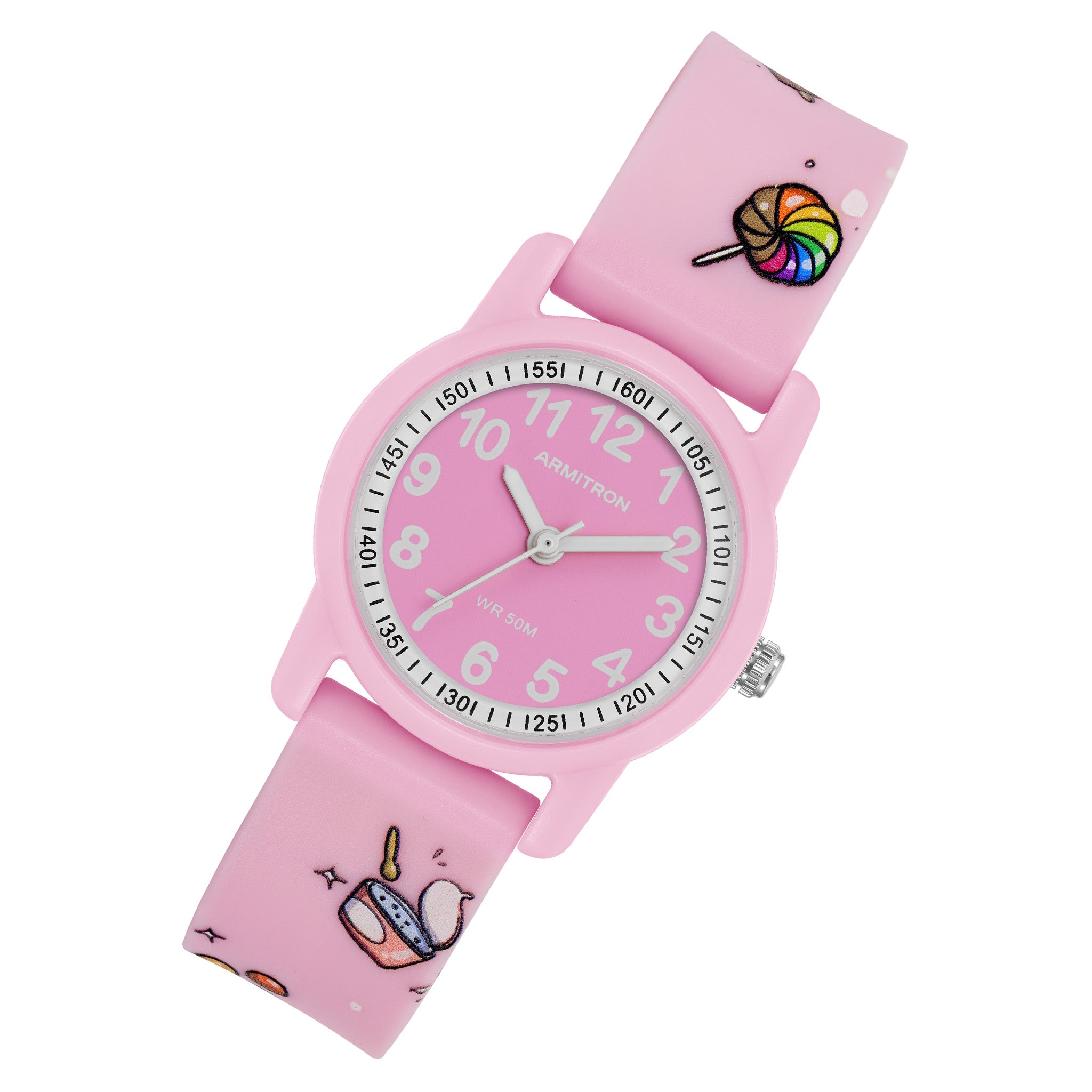 Armitron Pink Plastic Band Kids Watch - 271004PNK
