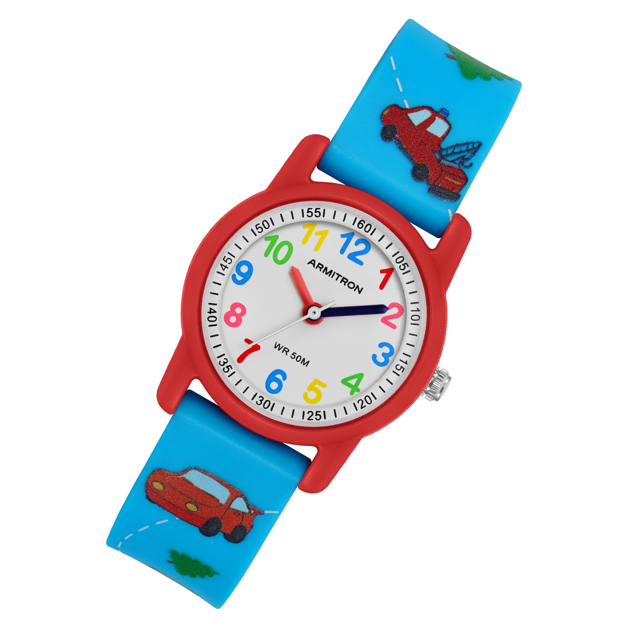 Armitron Blue Plastic Band White Dial Kids Watch - 271004RBL