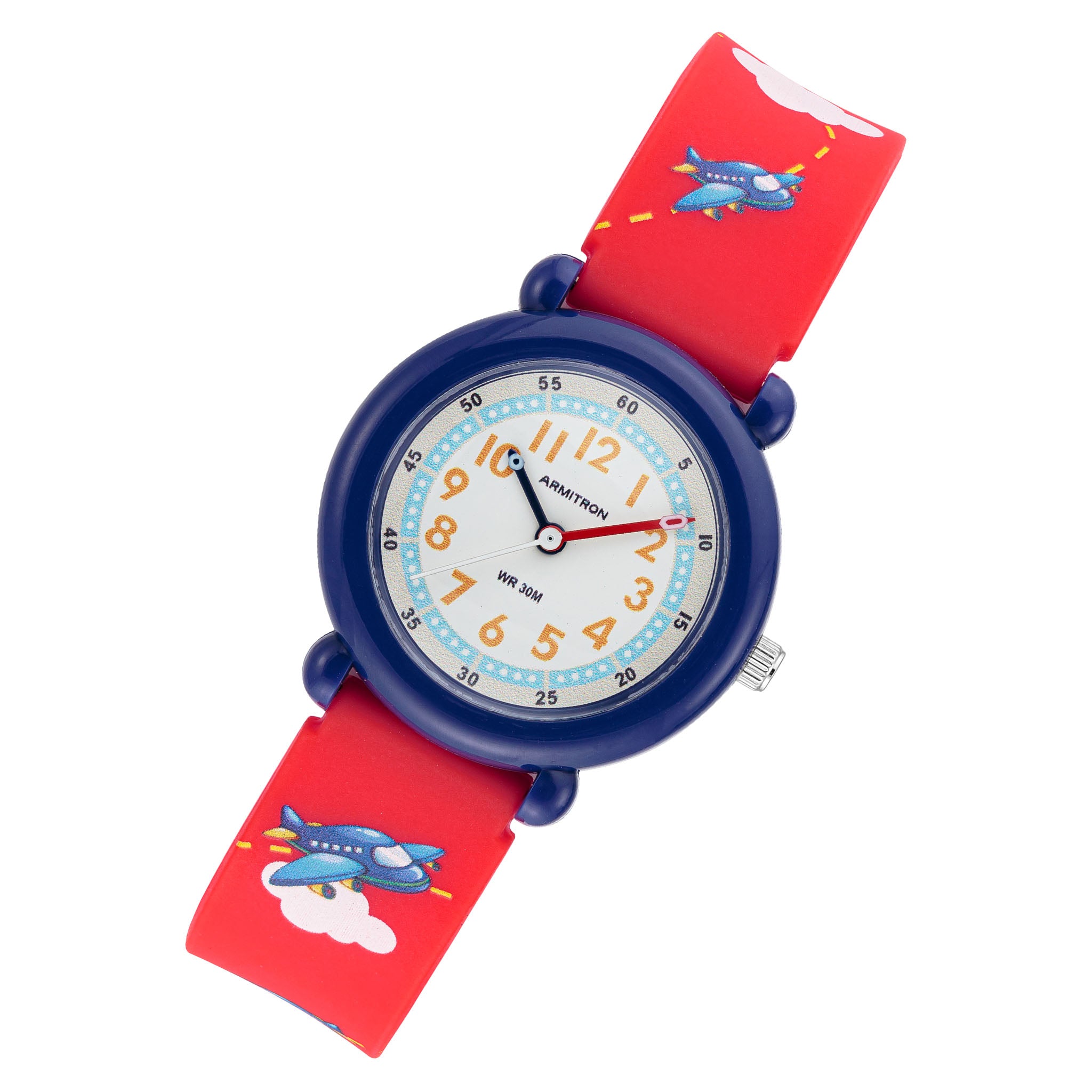 Armitron Red Plastic Band White Dial Kids Watch - 271005NRD