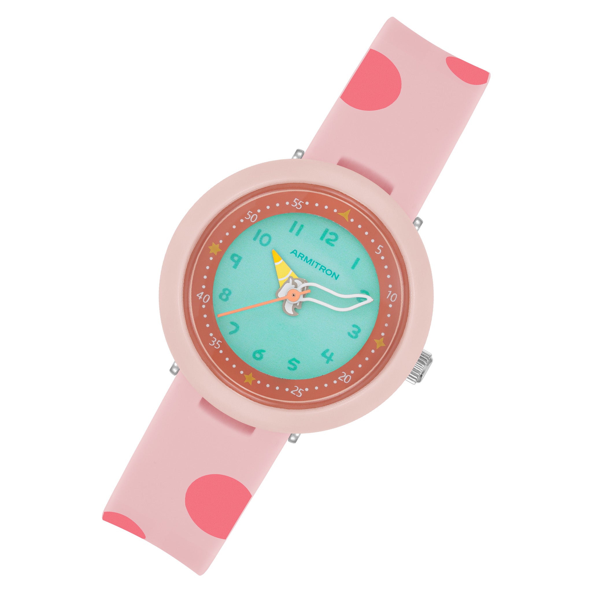 Armitron Pink Plastic Band Blue Dial Kids Watch - 271006PNK