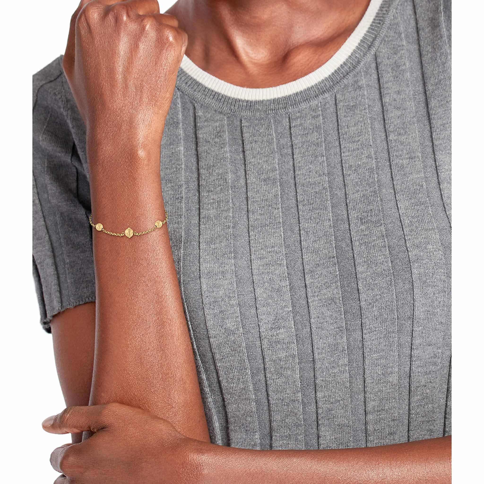 Tommy Hilfiger Jewellery Gold Steel Women's Chain Bracelet - 2780815
