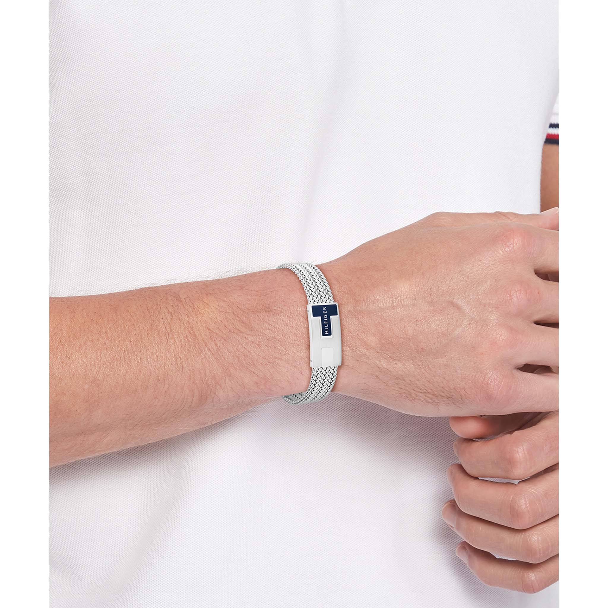 Tommy Hilfiger Jewellery Stainless Steel Mesh Men's Chain Bracelet - 2790705