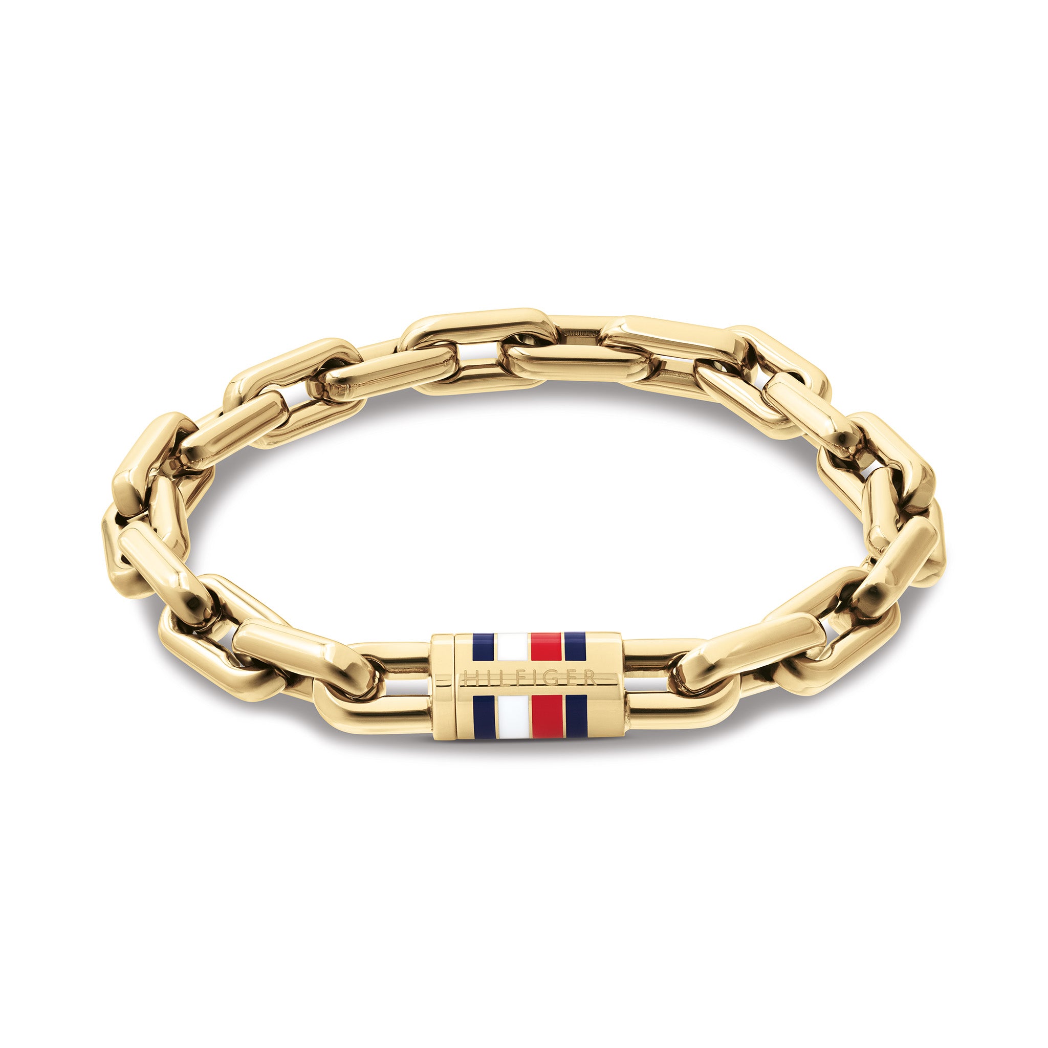 tommy Hilfiger Jewellery Gold Steel Men's Chain Bracelet - 2790752