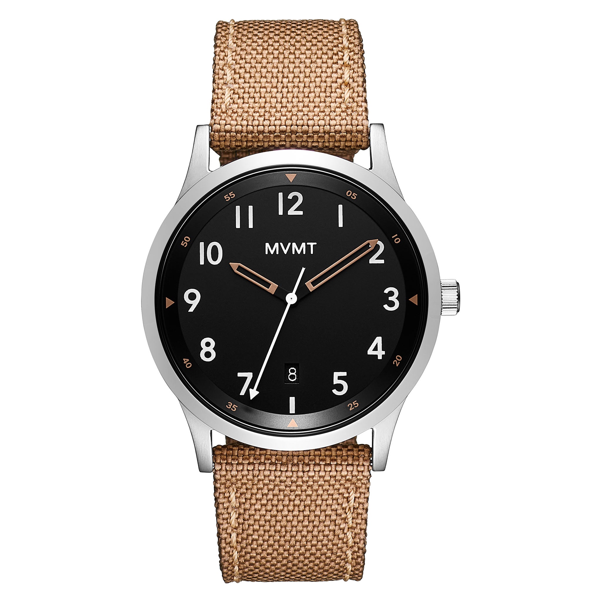 MVMT Brown Fabric Black Dial Men's Watch - 28000221D