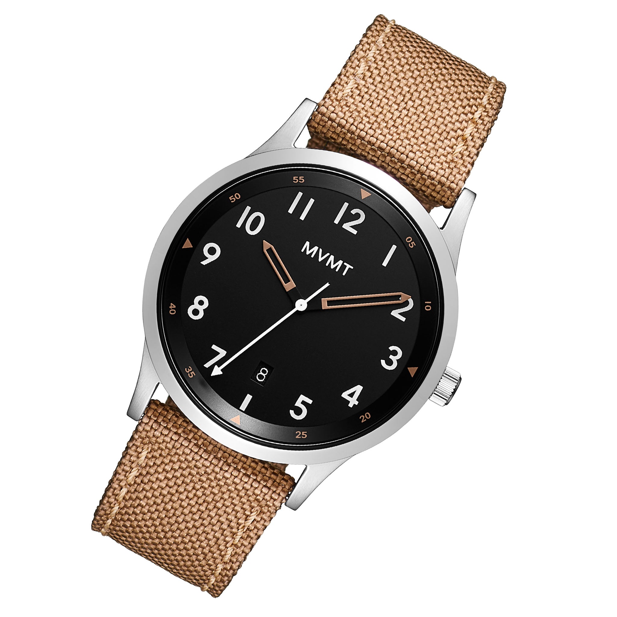 MVMT Brown Fabric Black Dial Men's Watch - 28000221D