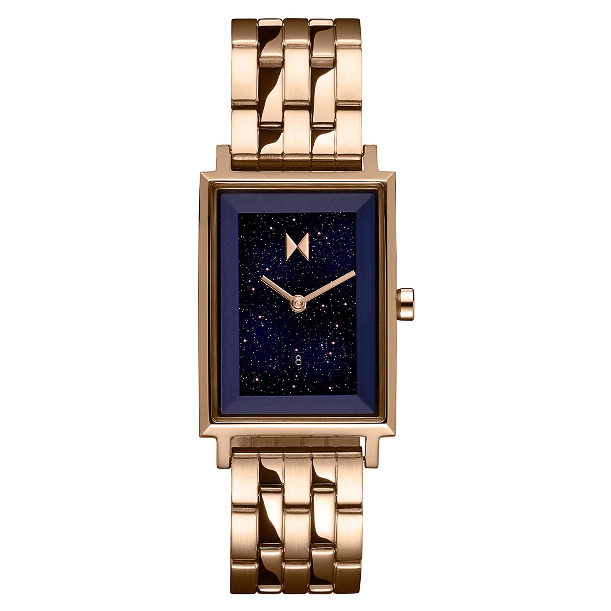 MVMT Pale Carnation Gold Steel Purple Dial Women's Watch - 28000335-D