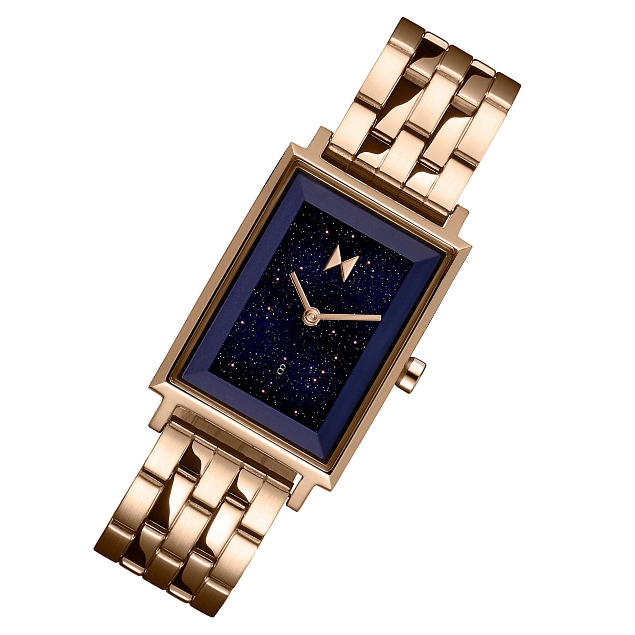 MVMT Pale Rose Gold Steel Purple Dial Women's Watch - 28000335D