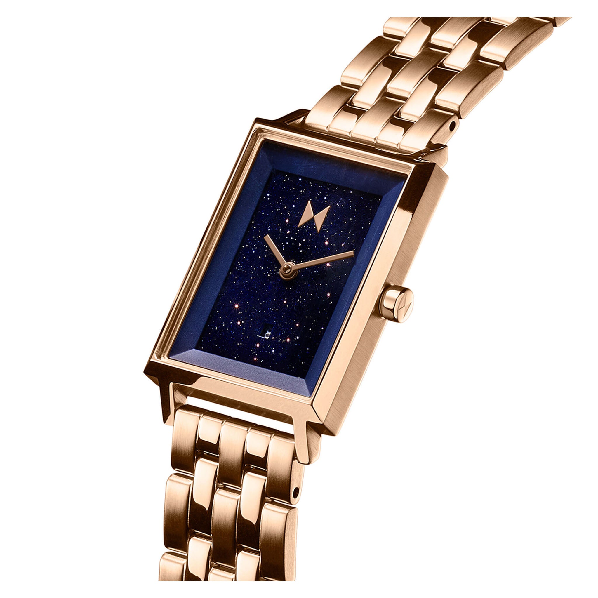 MVMT Pale Rose Gold Steel Purple Dial Women's Watch - 28000335D